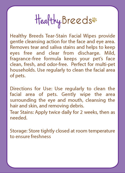 Shih Tzu Tear Stain Wipes 70 Count