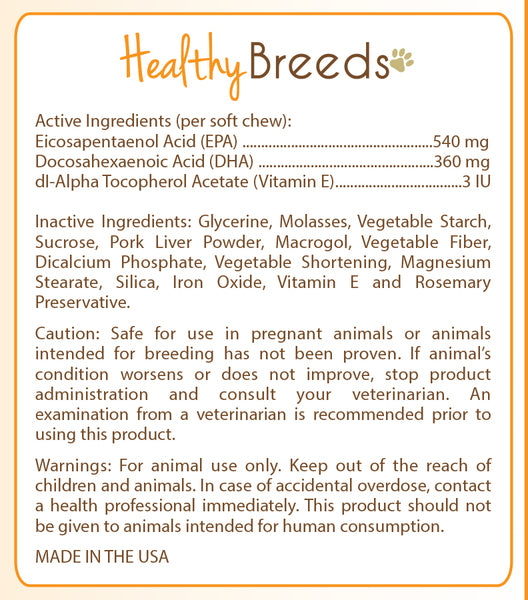 Saint Bernard Omega HP Fatty Acid Skin and Coat Support Soft Chews 90 Count