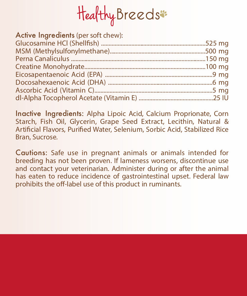 Dogue de Bordeaux Synovial-3 Joint Health Formulation Soft Chews 120 Count