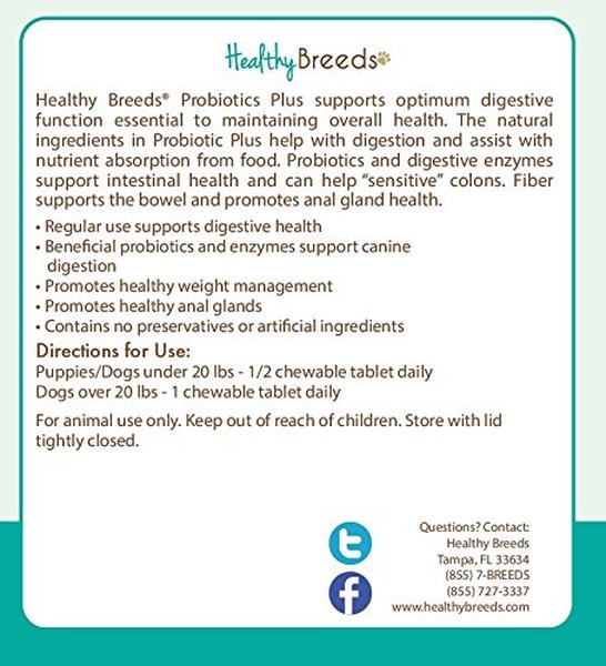Rhodesian Ridgeback Probiotic and Digestive Support for Dogs 60 Count