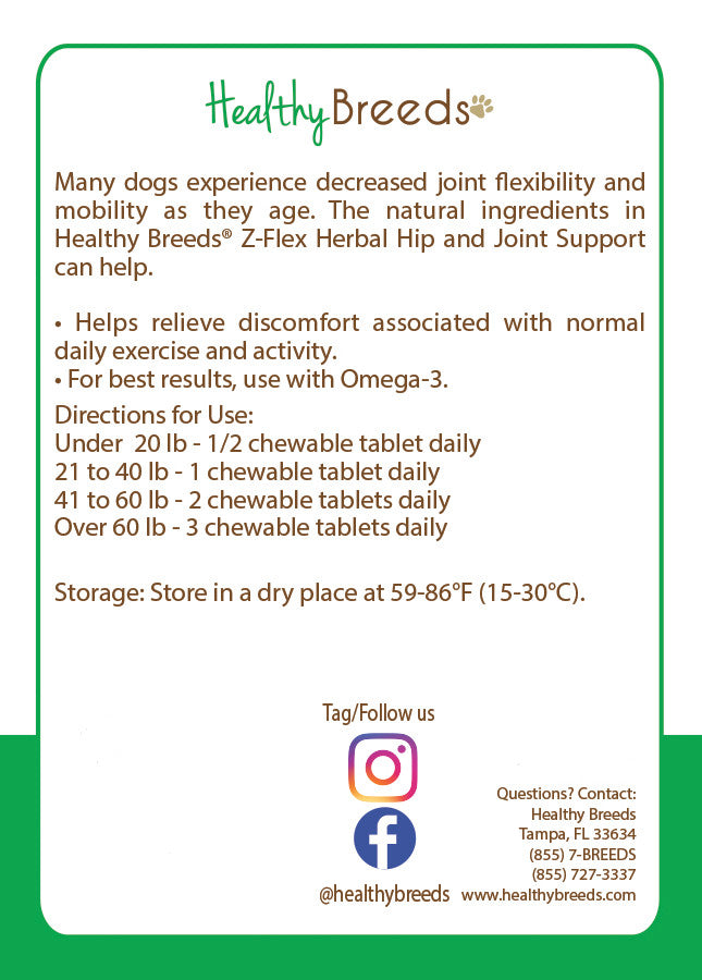 Norfolk Terrier Natural Joint Support Chewable Tablets 60 Count