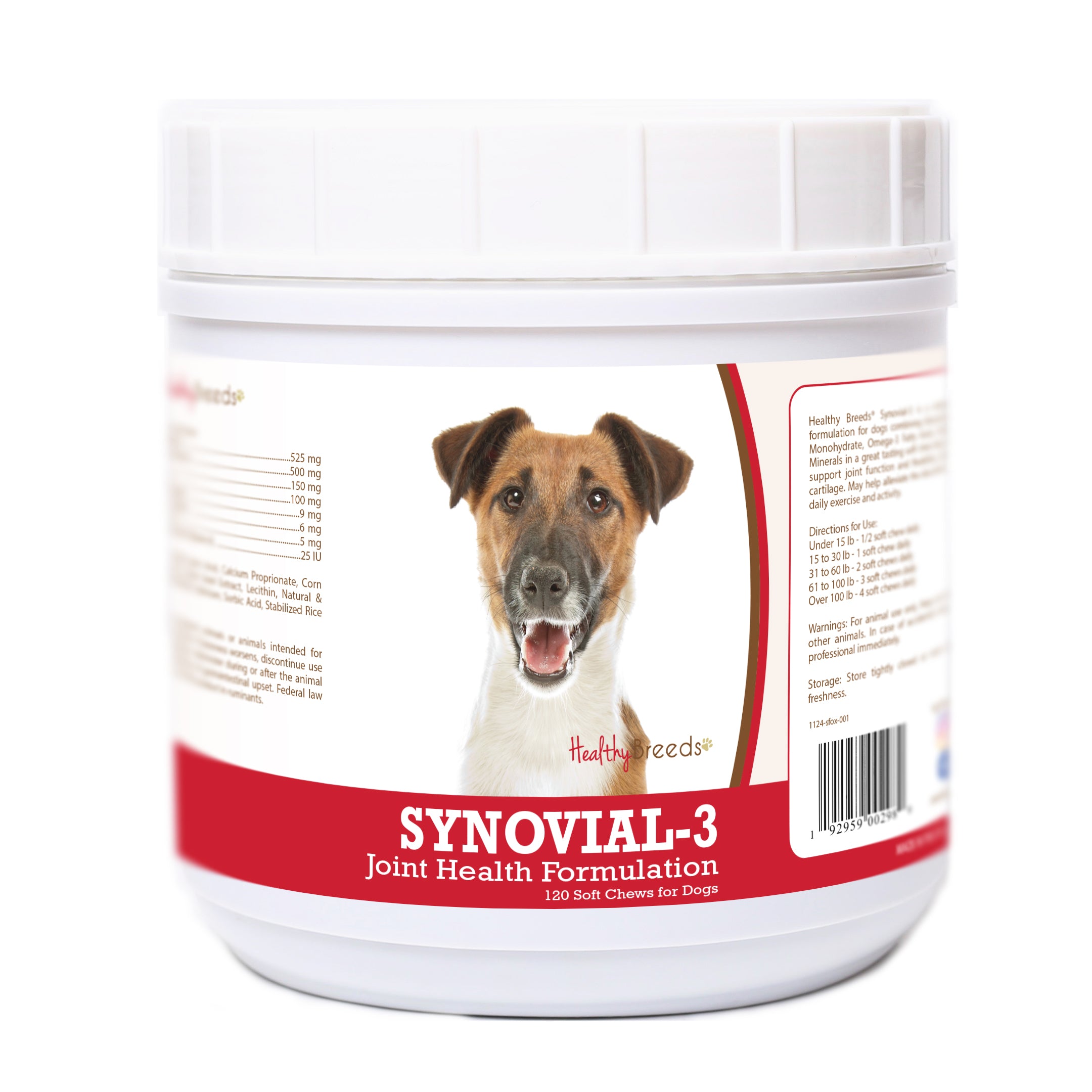 Smooth Fox Terrier Synovial-3 Joint Health Formulation Soft Chews 120 Count