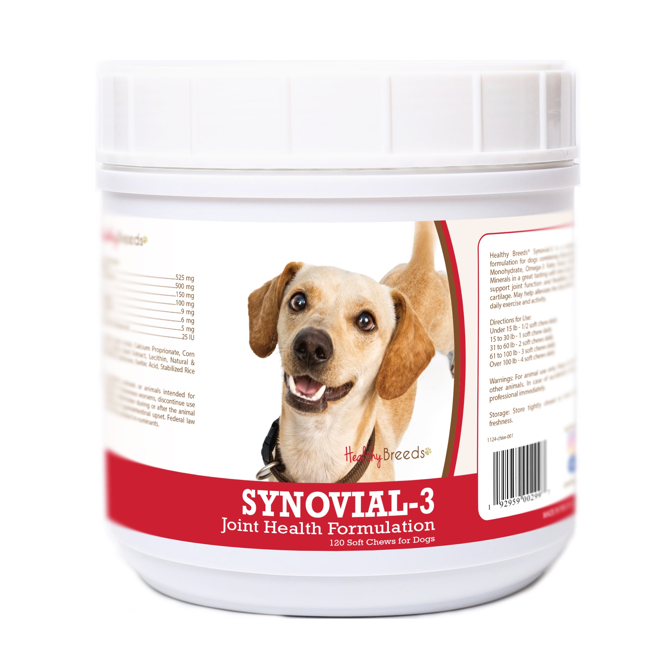 Chiweenie Synovial-3 Joint Health Formulation Soft Chews 120 Count
