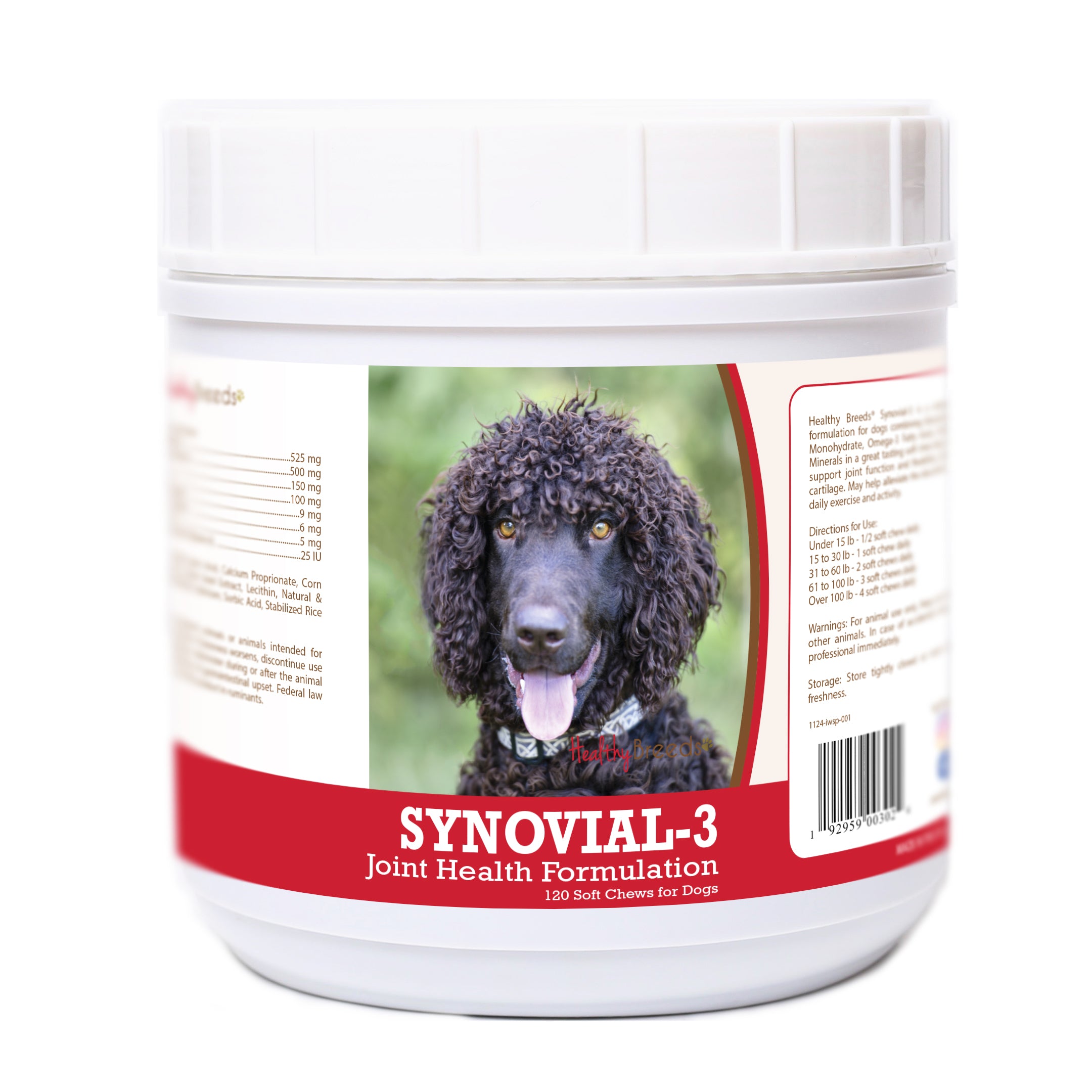 Irish Water Spaniel Synovial-3 Joint Health Formulation Soft Chews 120 Count