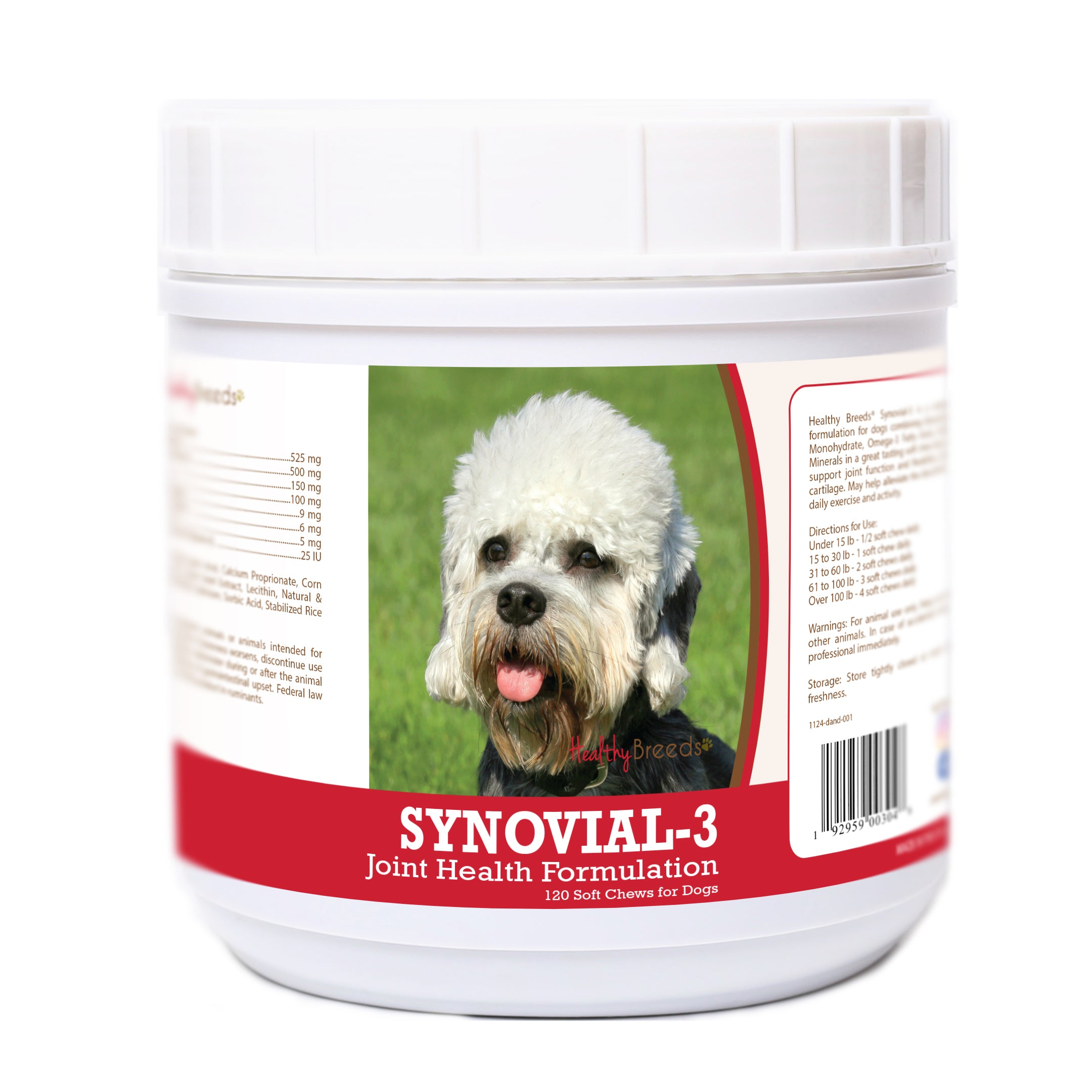 Dandie Dinmont Terrier Synovial-3 Joint Health Formulation Soft Chews 120 Count