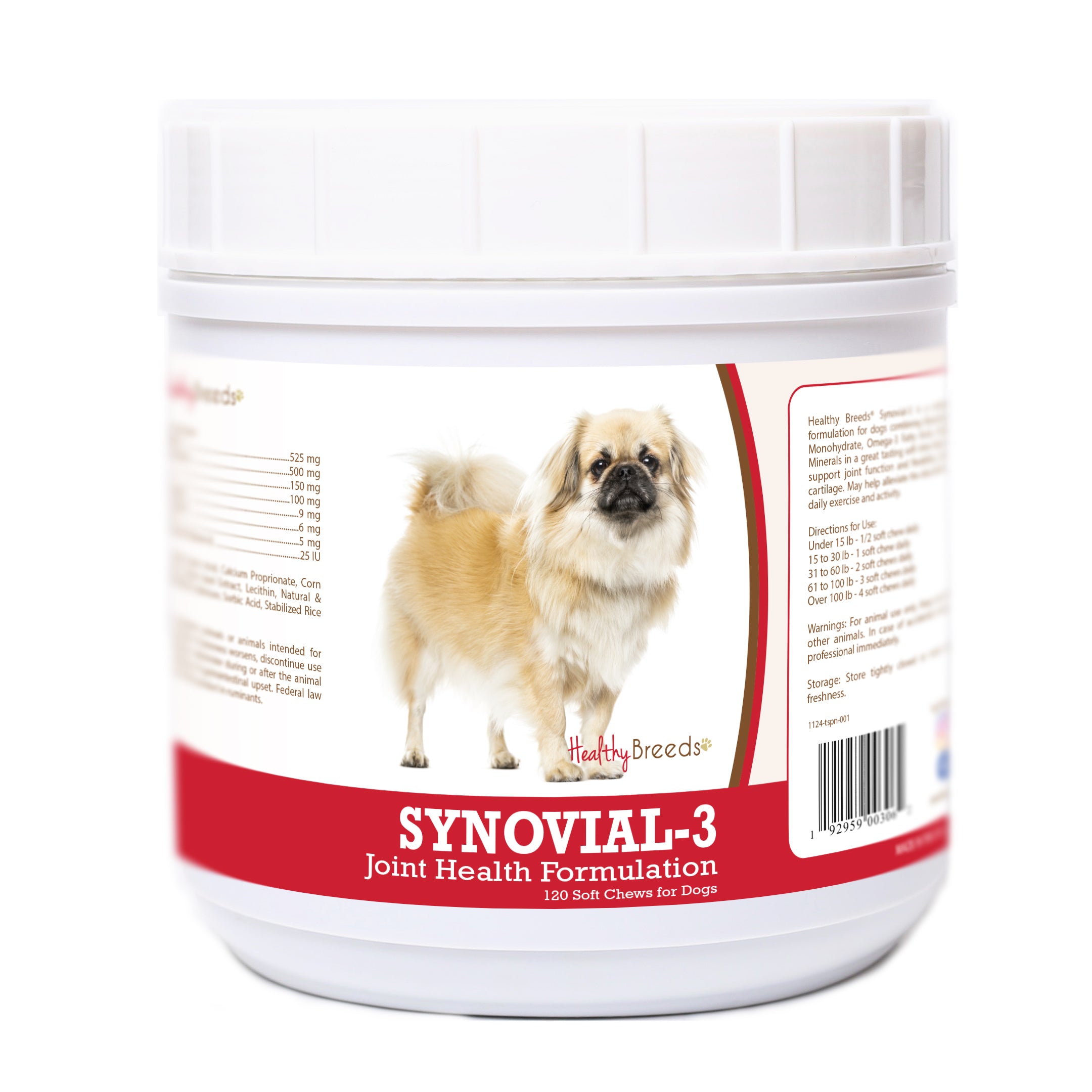 Tibetan Spaniel Synovial-3 Joint Health Formulation Soft Chews 120 Count