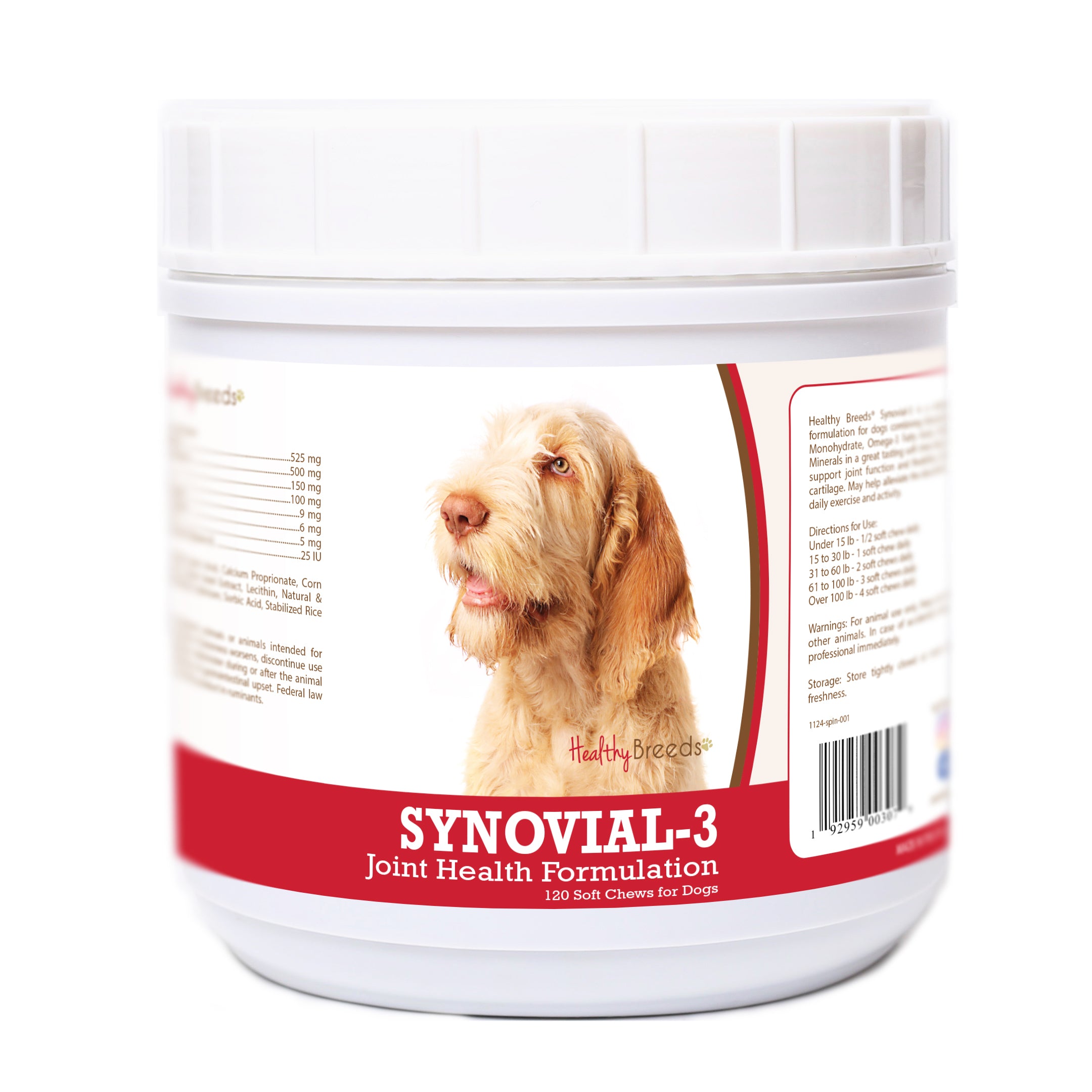 Spinoni Italiani Synovial-3 Joint Health Formulation Soft Chews 120 Count