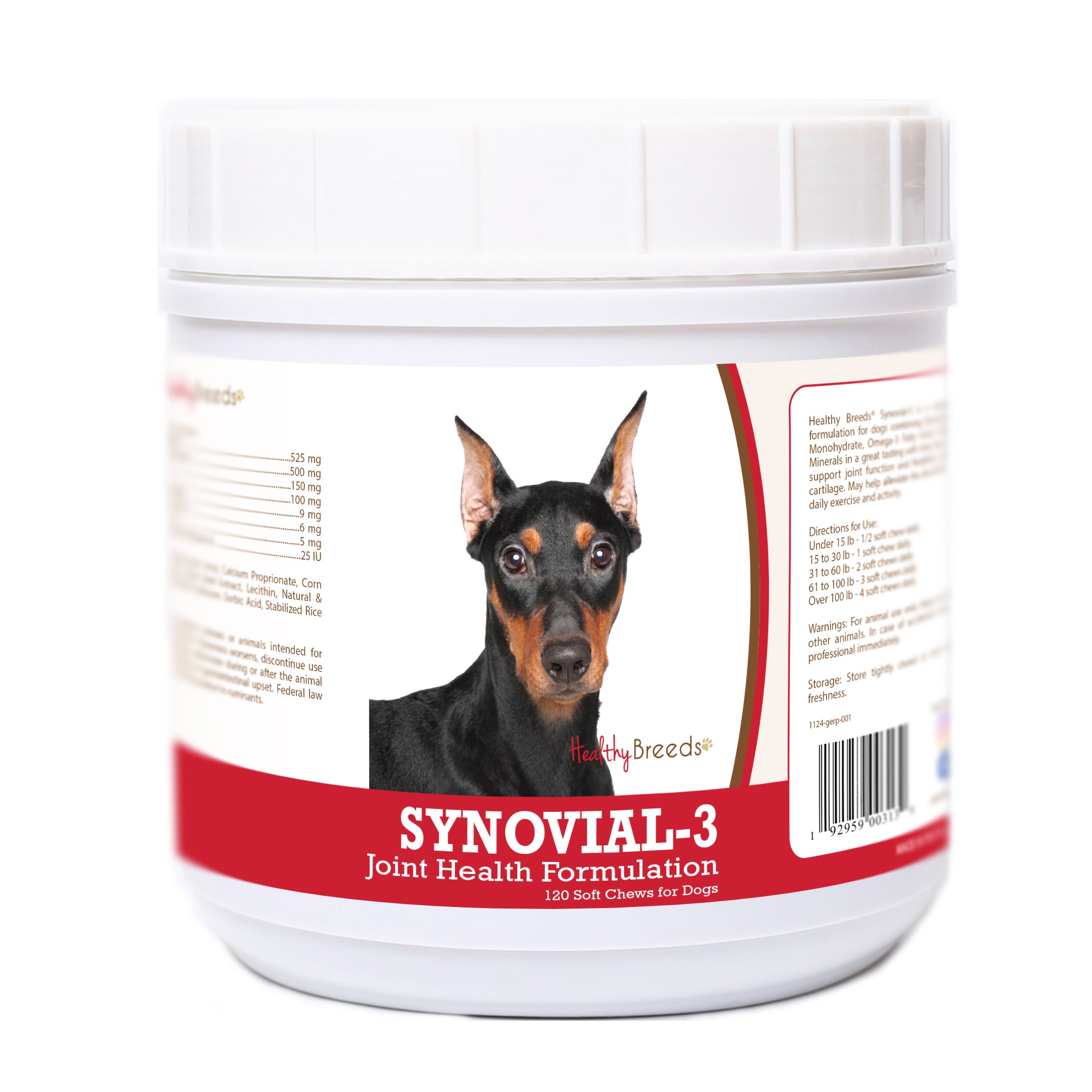 German Pinscher Synovial-3 Joint Health Formulation Soft Chews 120 Count