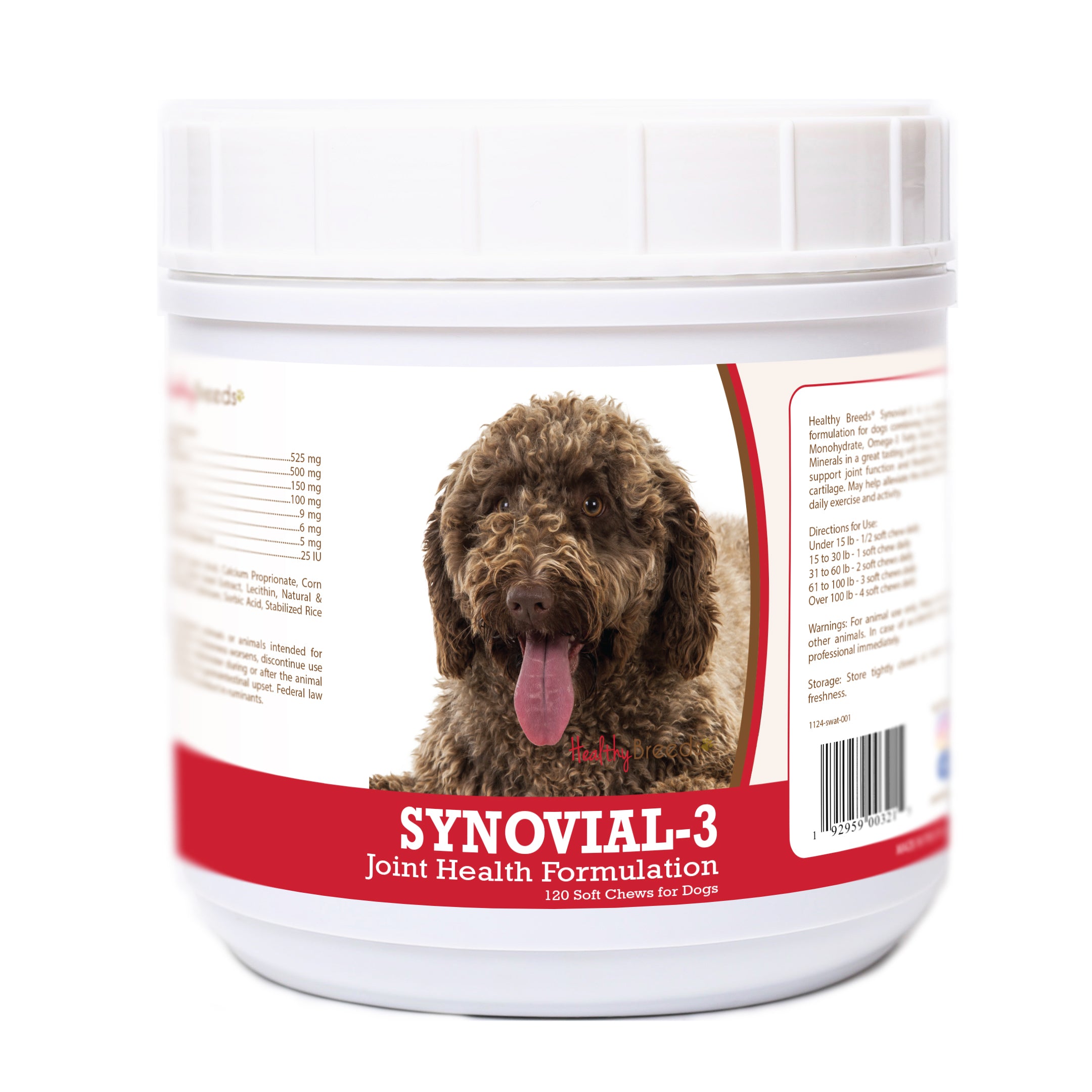 Spanish Water Dog Synovial-3 Joint Health Formulation Soft Chews 120 Count
