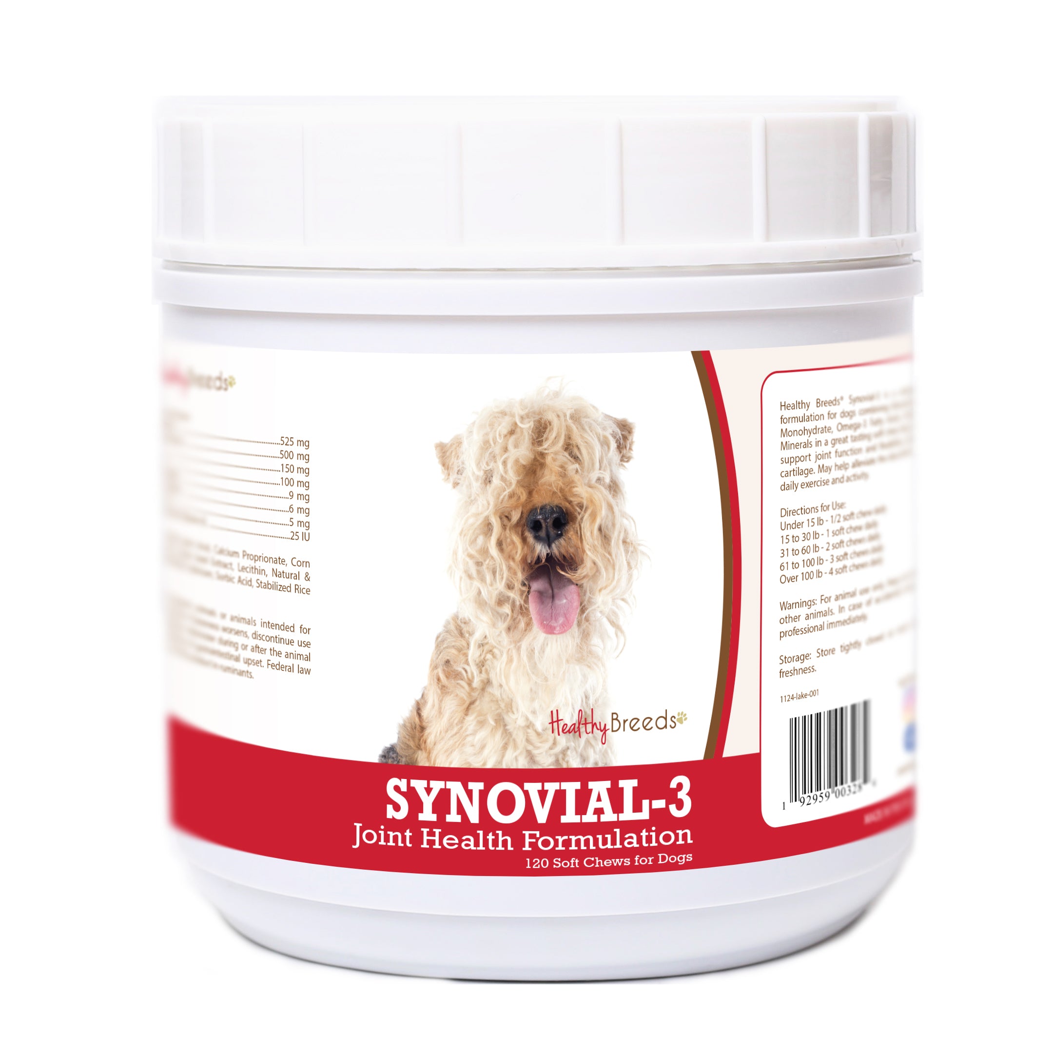 Lakeland Terrier Synovial-3 Joint Health Formulation Soft Chews 120 Count