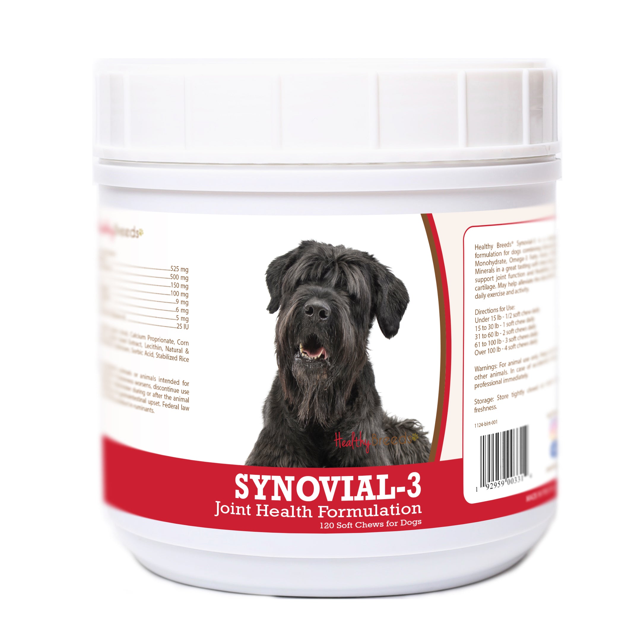 Black Russian Terrier Synovial-3 Joint Health Formulation Soft Chews 120 Count