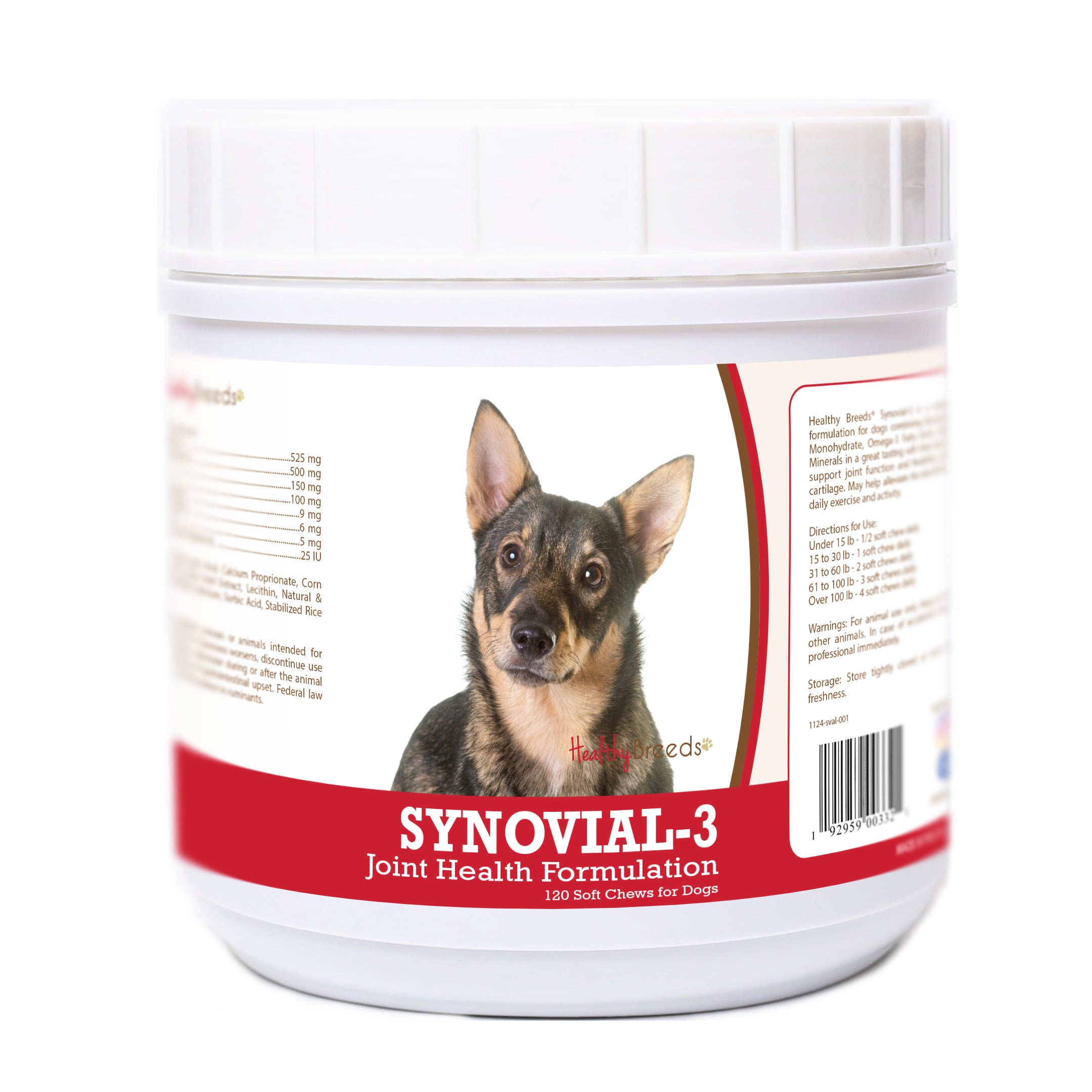 Swedish Vallhund Synovial-3 Joint Health Formulation Soft Chews 120 Count