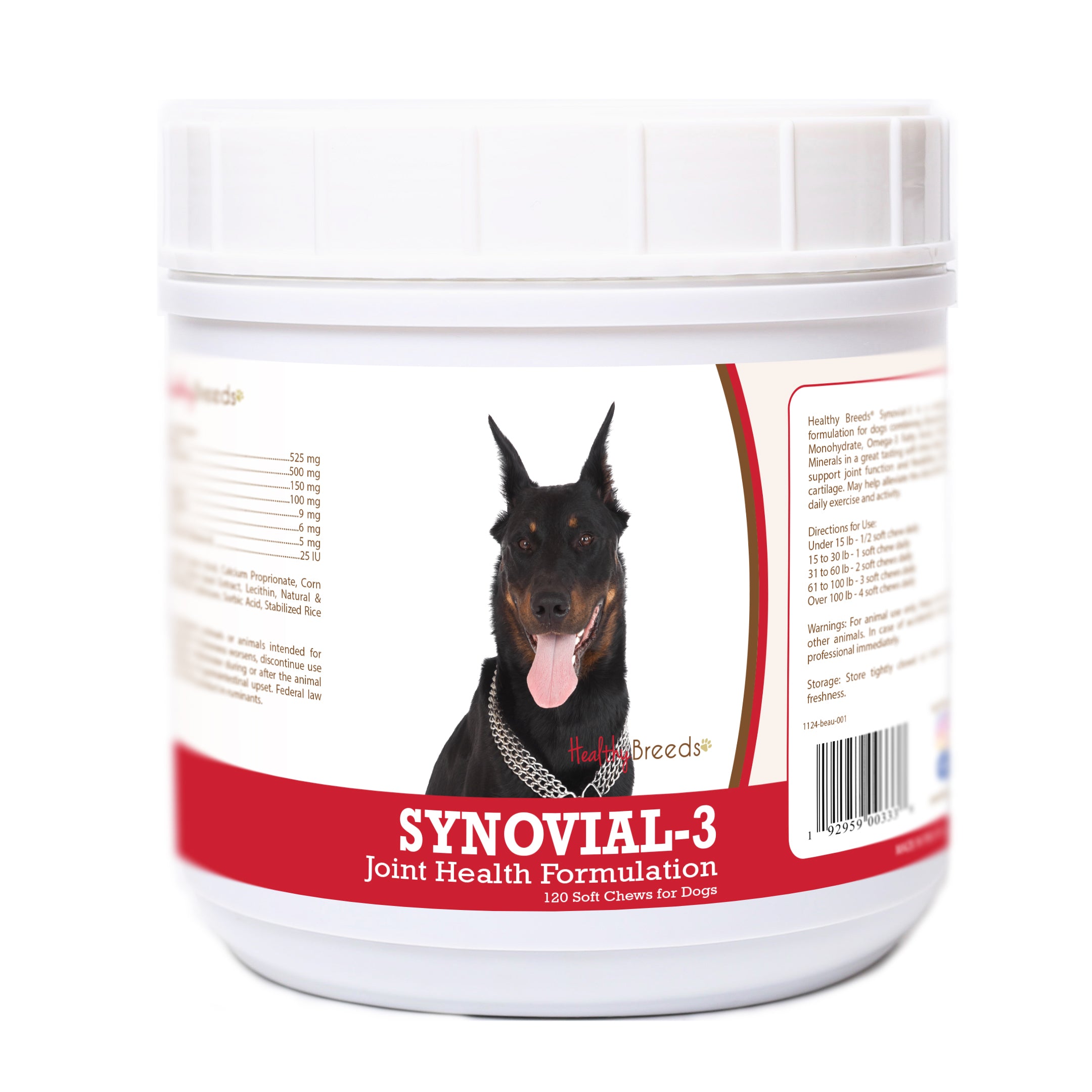 Beauceron Synovial-3 Joint Health Formulation Soft Chews 120 Count