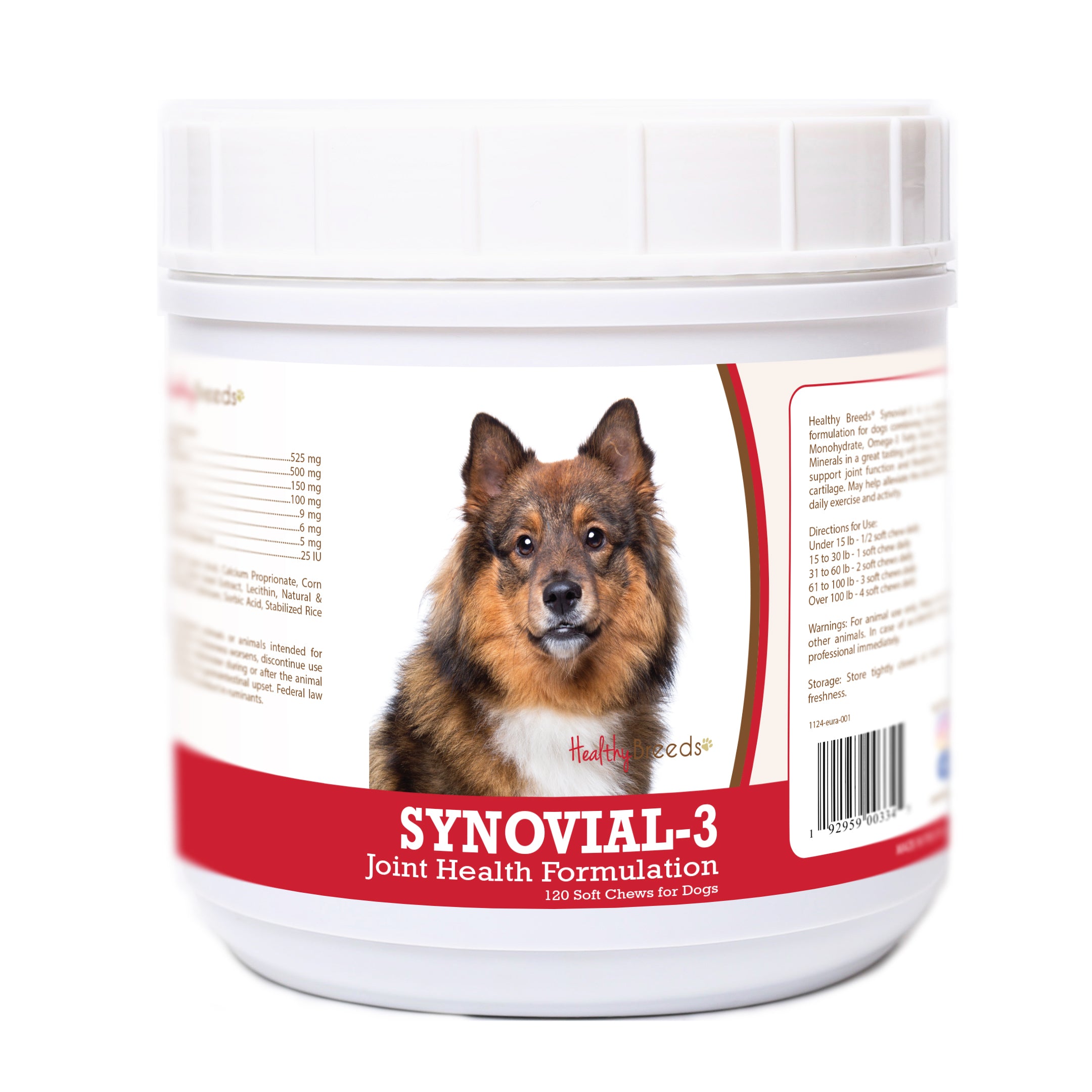 Eurasier Synovial-3 Joint Health Formulation Soft Chews 120 Count
