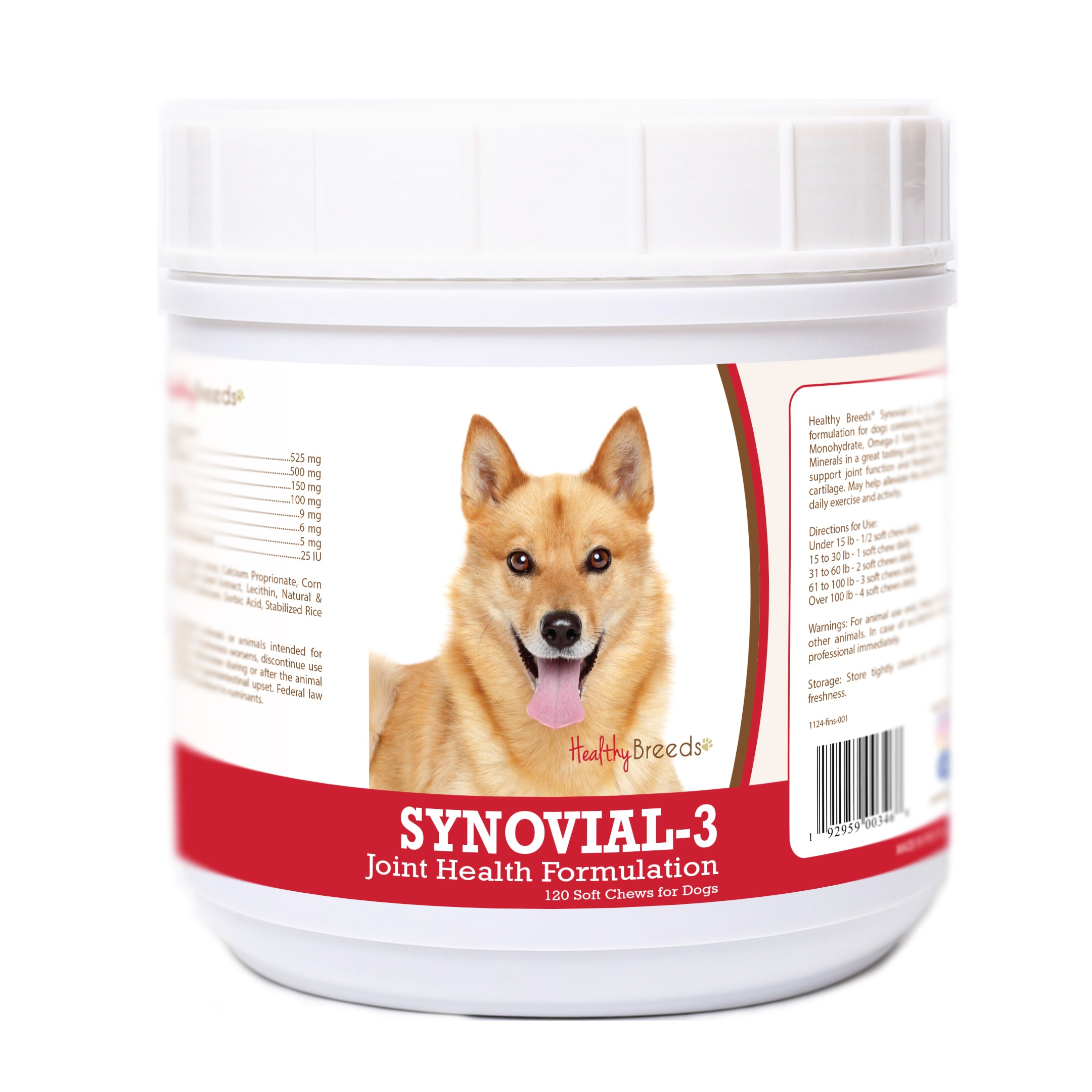 Finnish Spitz Synovial-3 Joint Health Formulation Soft Chews 120 Count