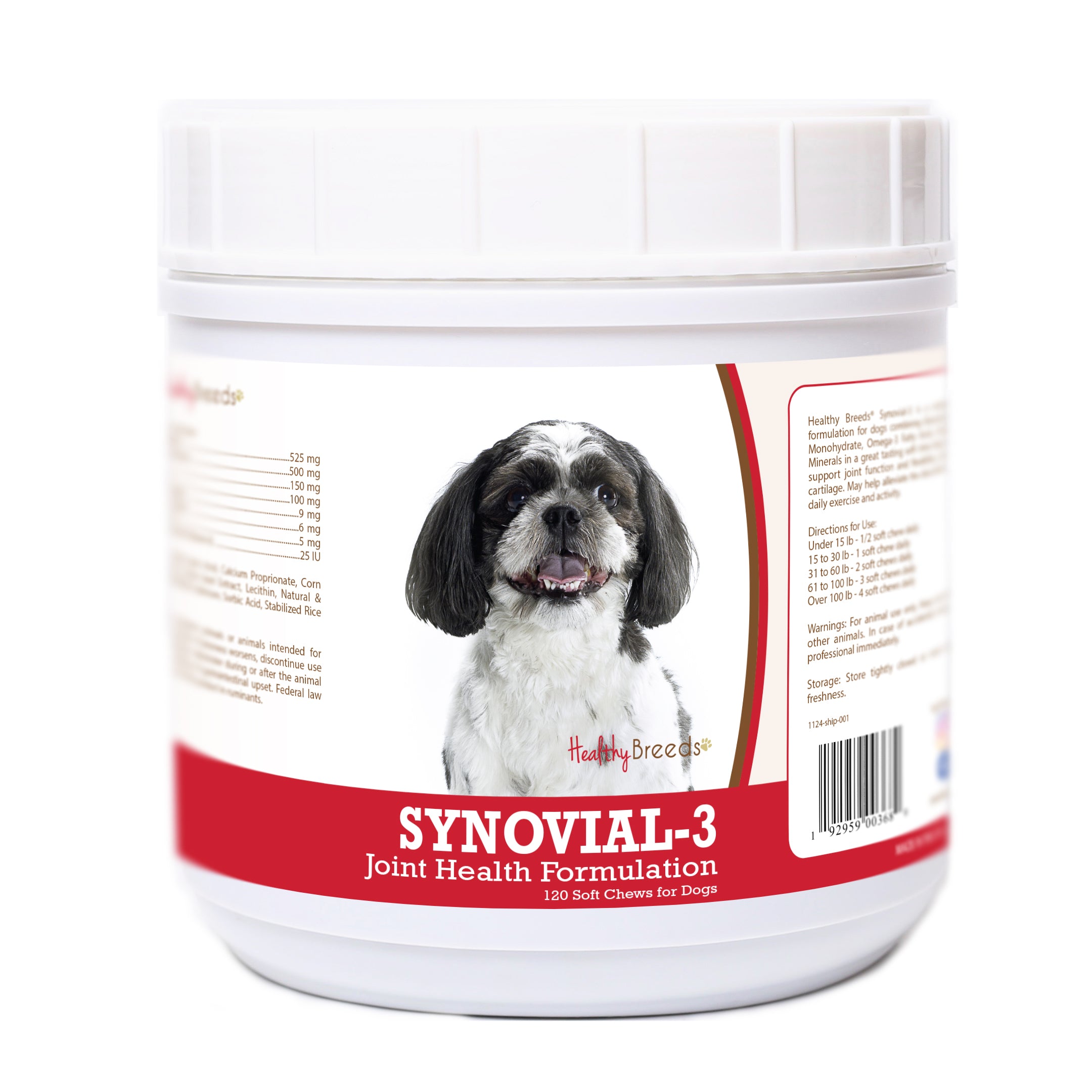 Shih-Poo Synovial-3 Joint Health Formulation Soft Chews 120 Count