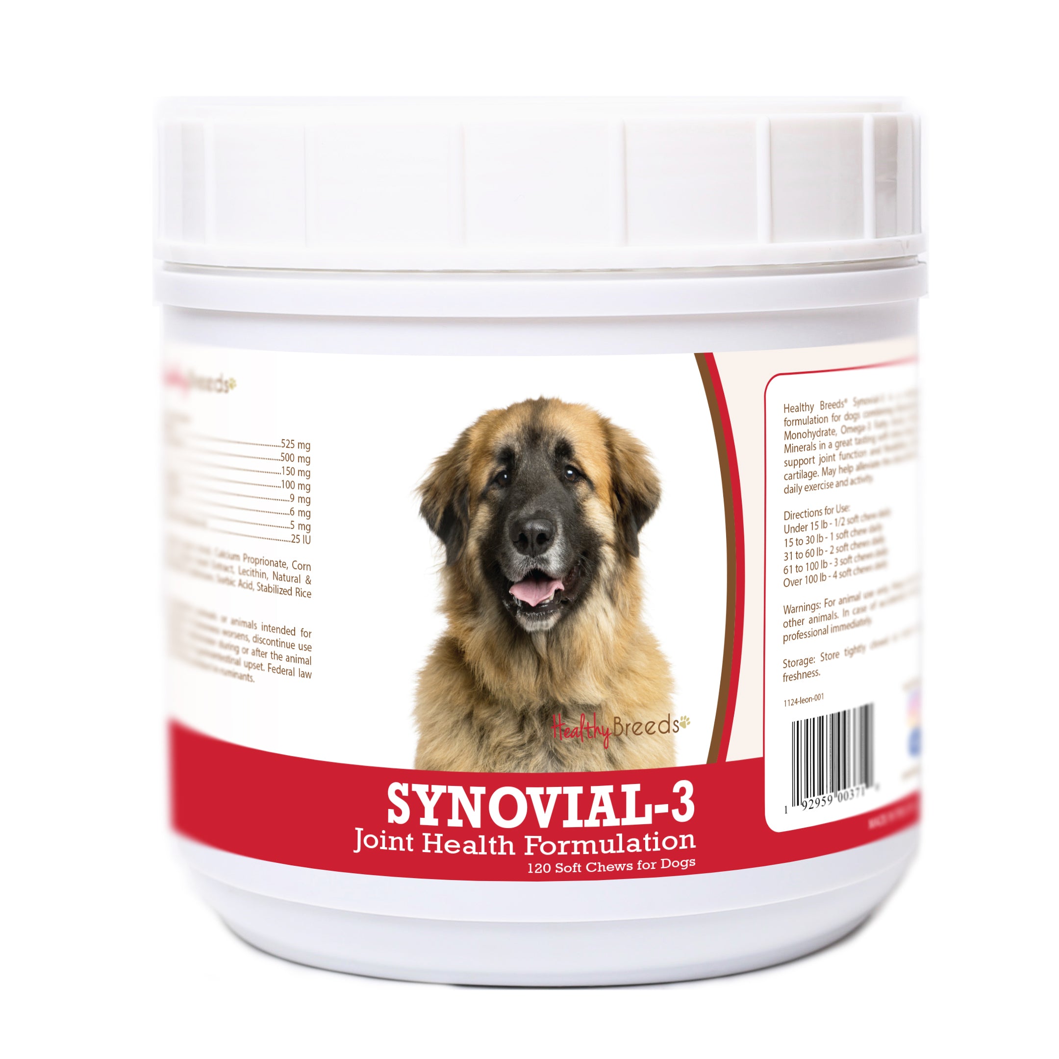 Leonberger Synovial-3 Joint Health Formulation Soft Chews 120 Count