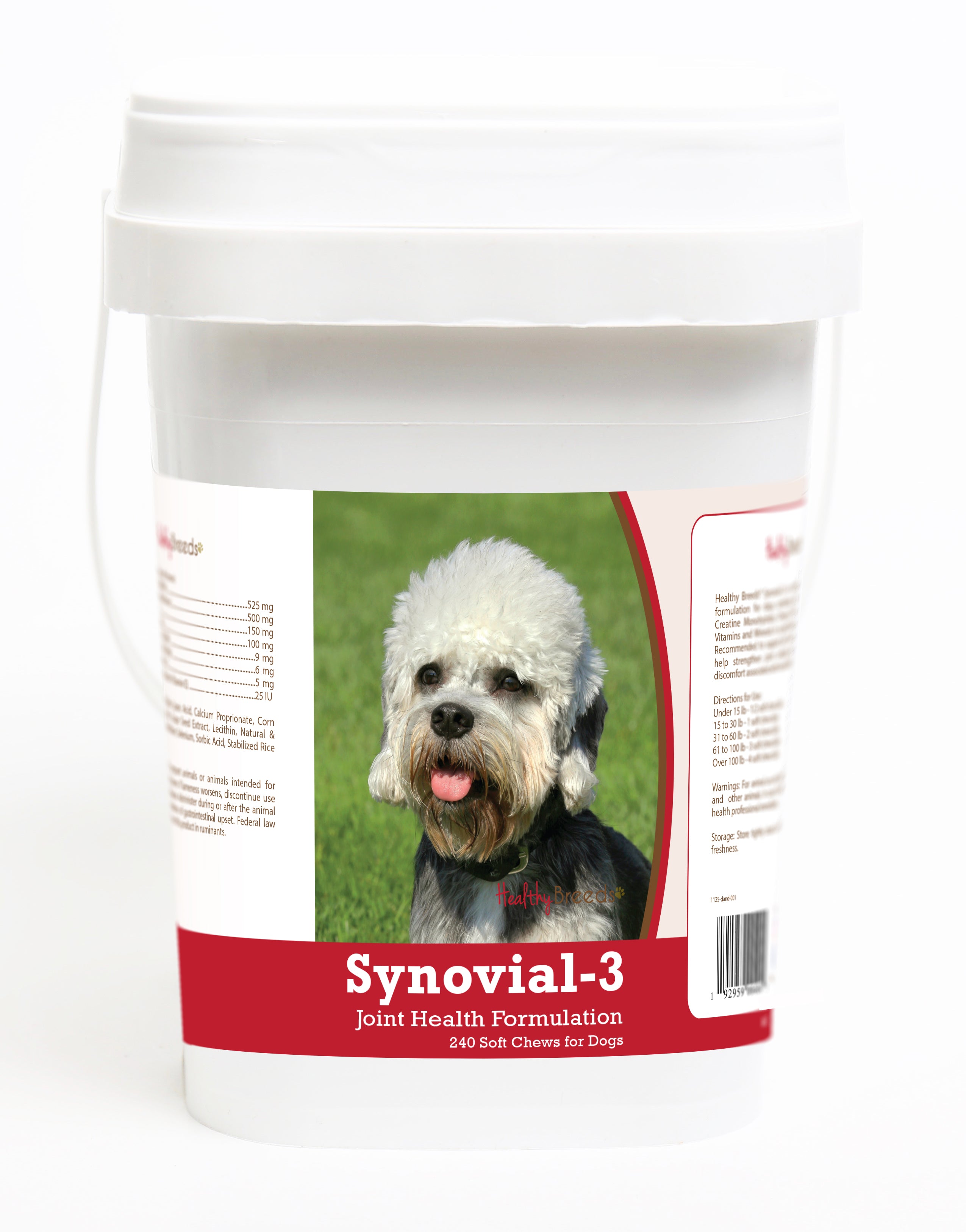 Dandie Dinmont Terrier Synovial-3 Joint Health Formulation Soft Chews 240 Count