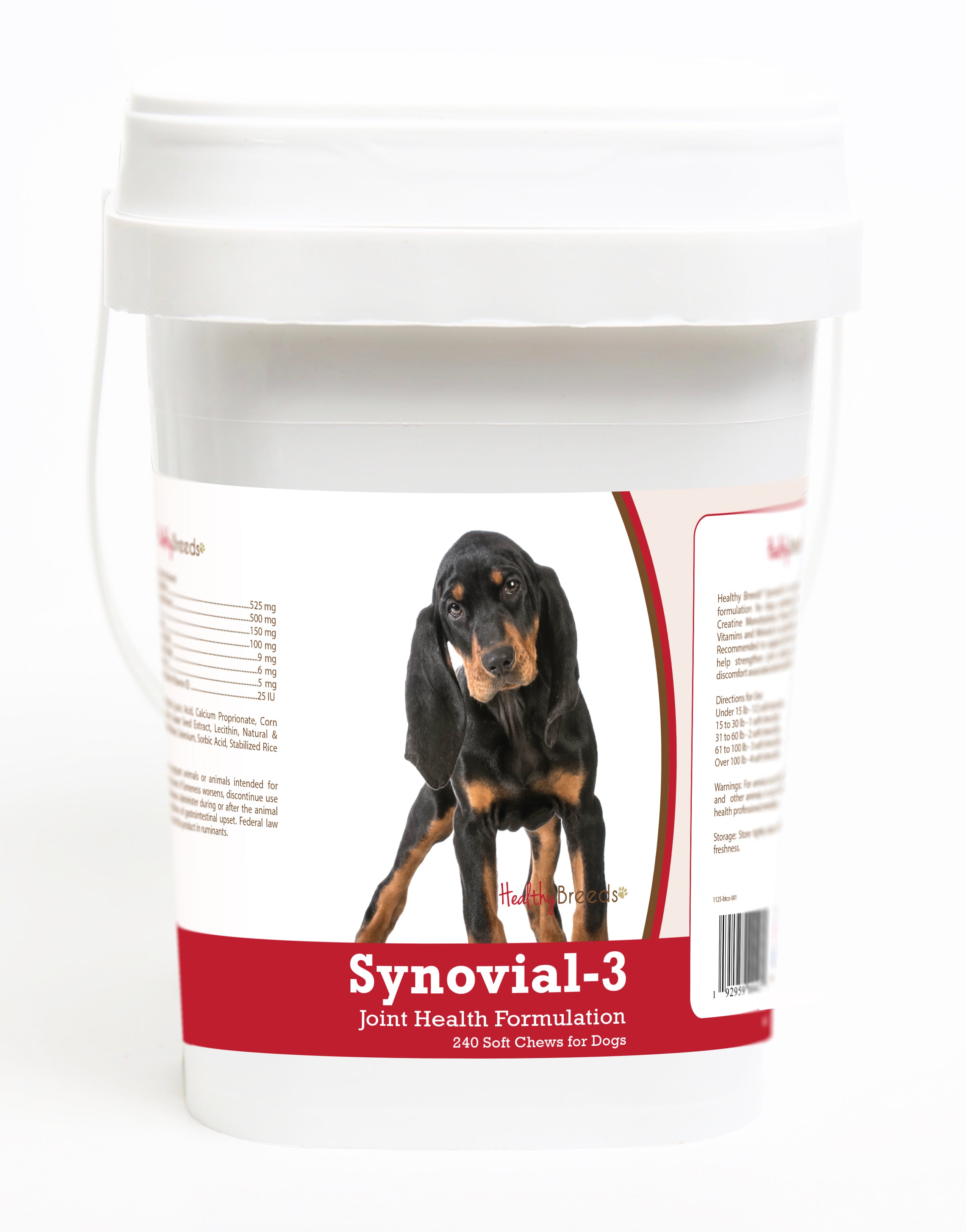Black and Tan Coonhound Synovial-3 Joint Health Formulation Soft Chews 240 Count