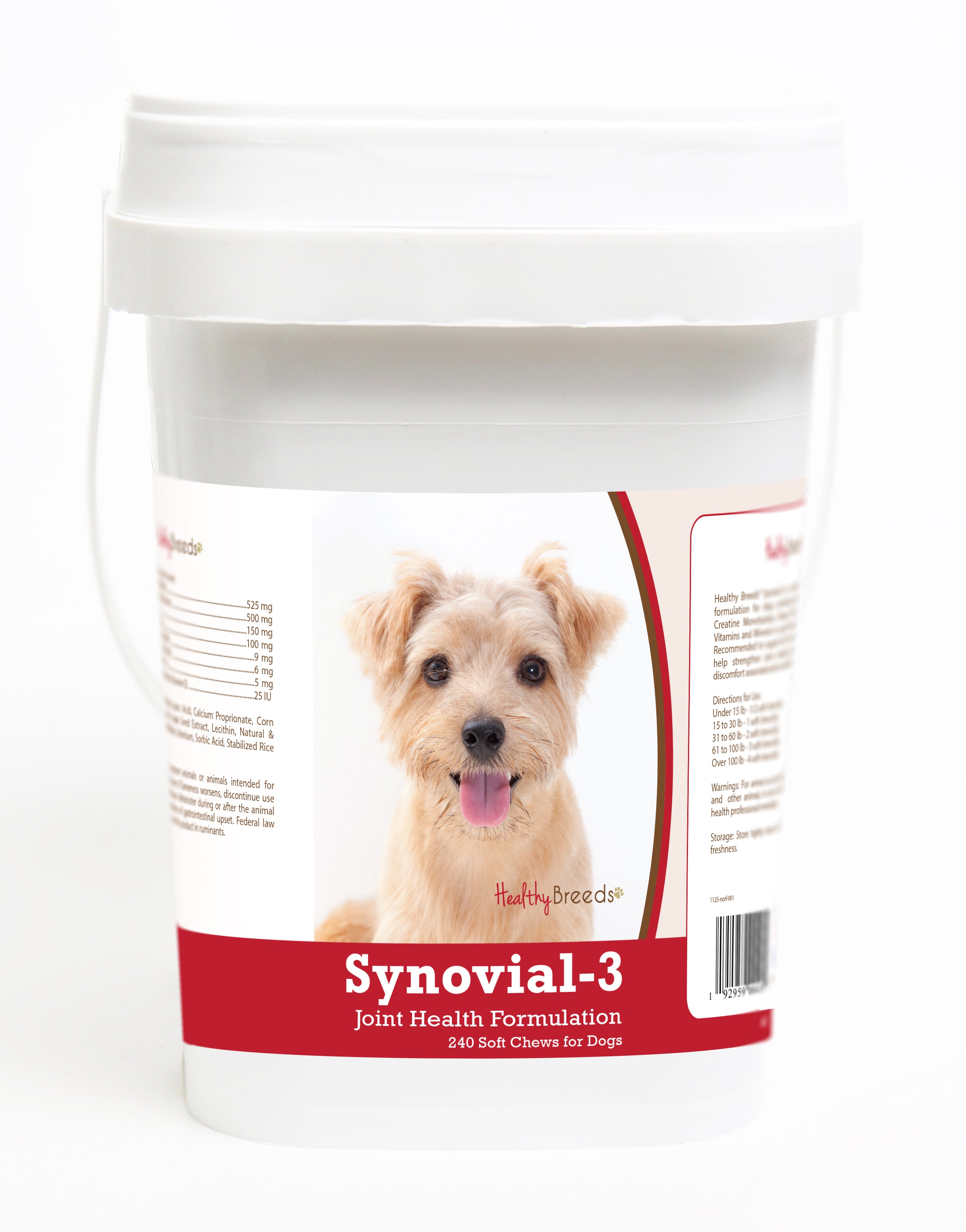 Norfolk Terrier Synovial-3 Joint Health Formulation Soft Chews 240 Count