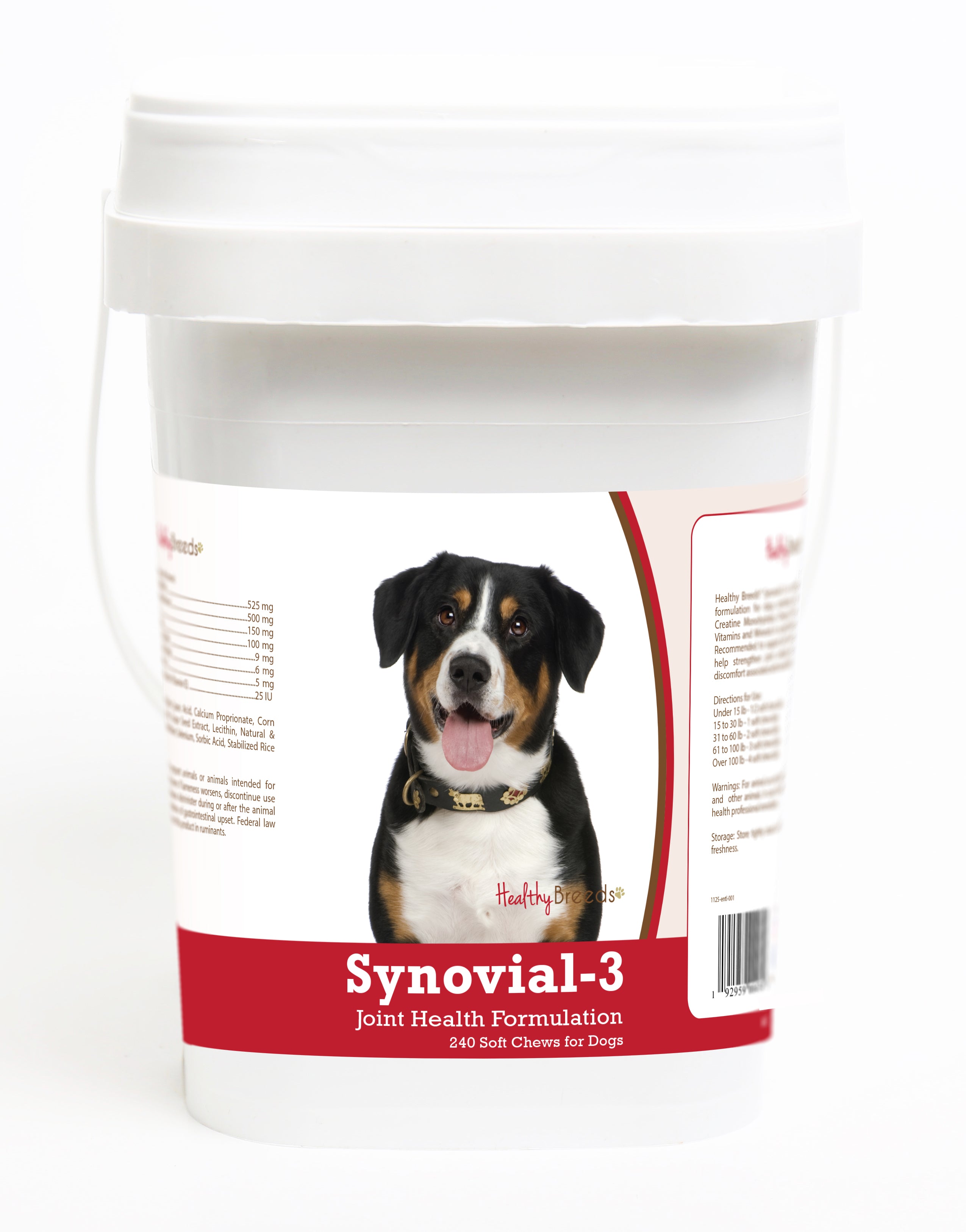 Entlebucher Mountain Dog Synovial-3 Joint Health Formulation Soft Chews 240 Count