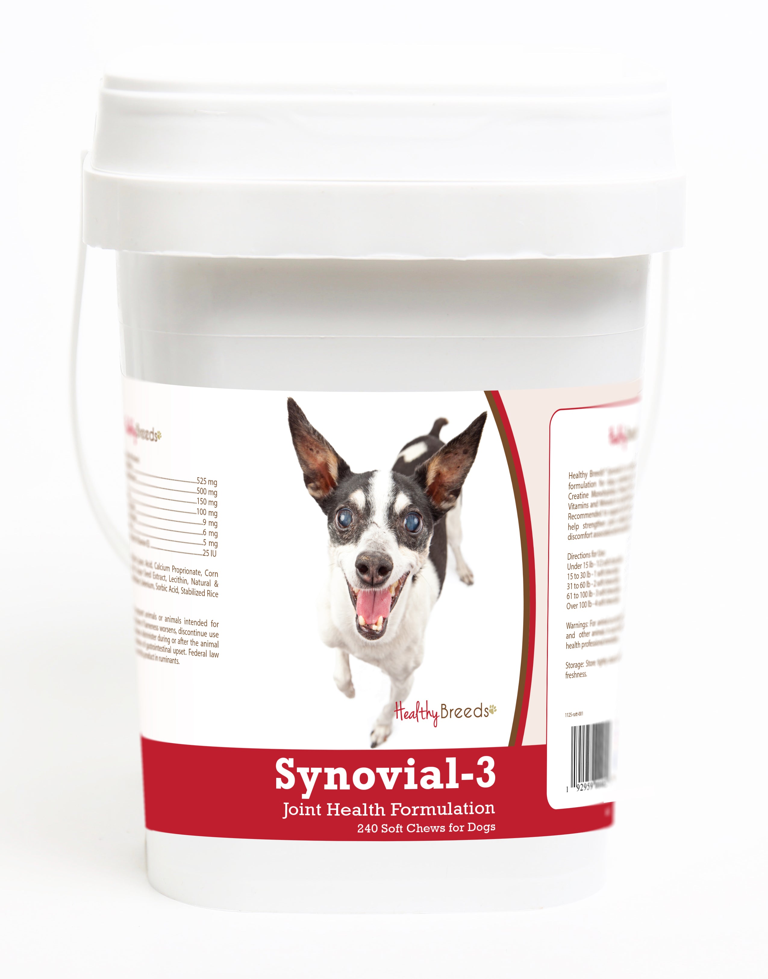 Rat Terrier Synovial-3 Joint Health Formulation Soft Chews 240 Count
