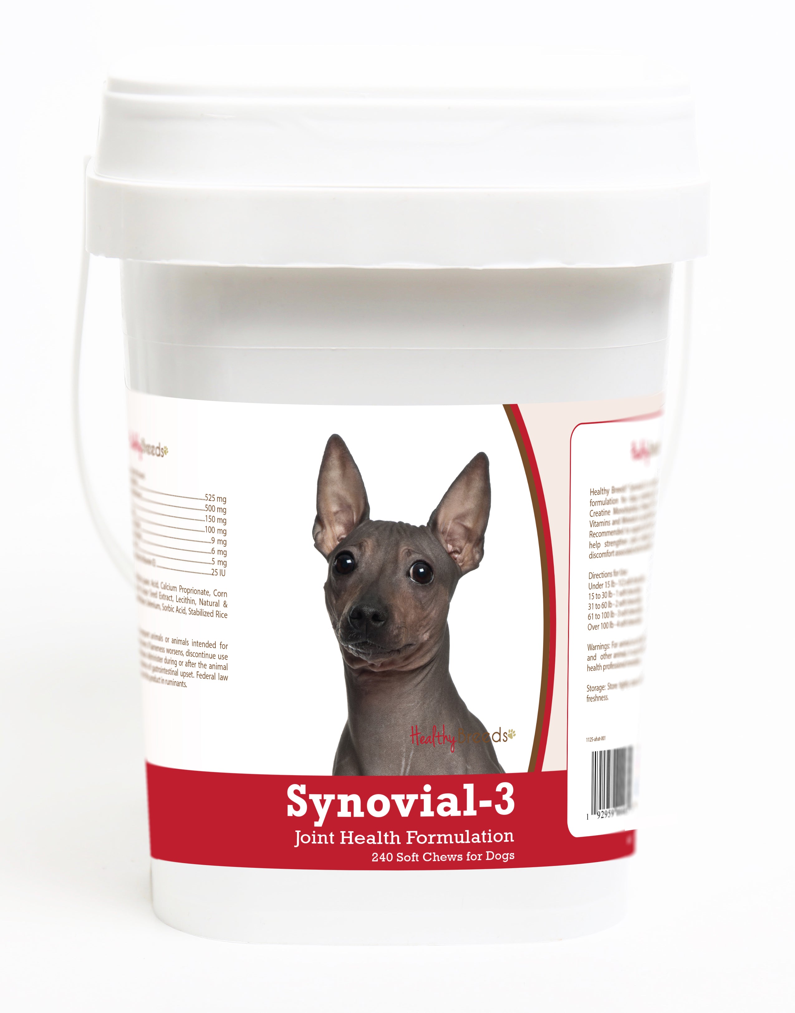 American Hairless Terrier Synovial-3 Joint Health Formulation Soft Chews 240 Count