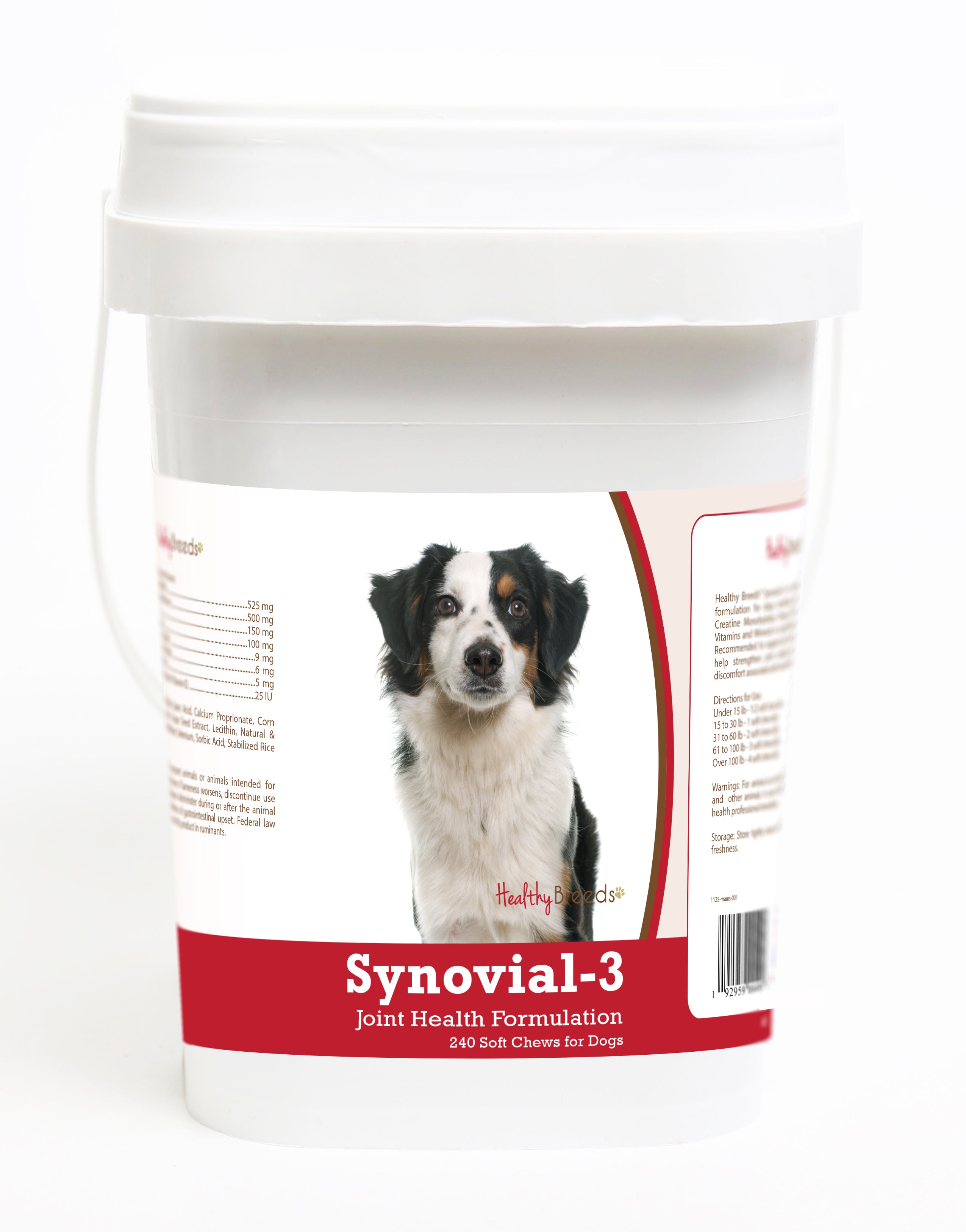 Miniature American Shepherd Synovial-3 Joint Health Formulation Soft Chews 240 Count