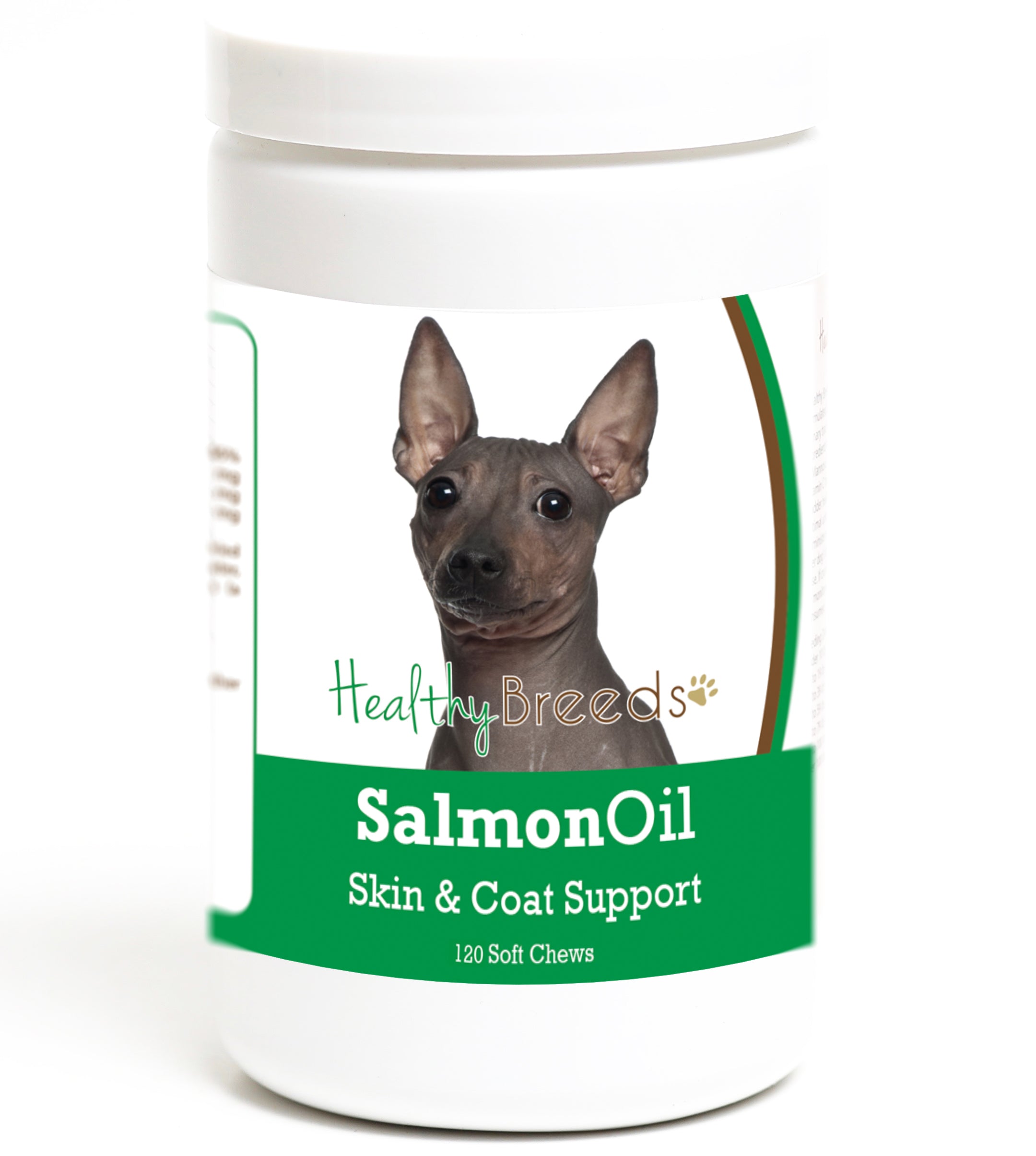 American Hairless Terrier Salmon Oil Soft Chews 120 Count