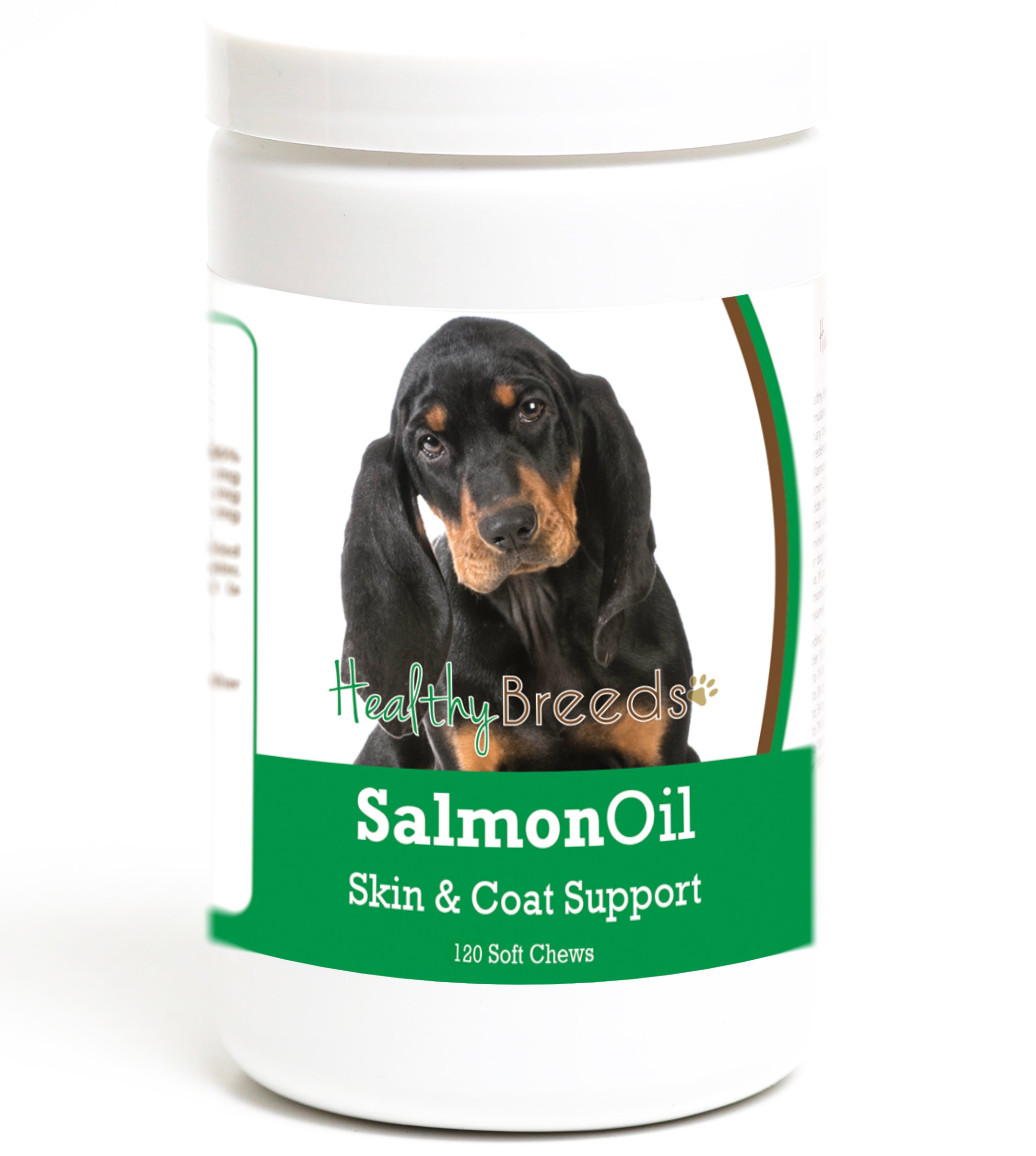 Black and Tan Coonhound Salmon Oil Soft Chews 120 Count