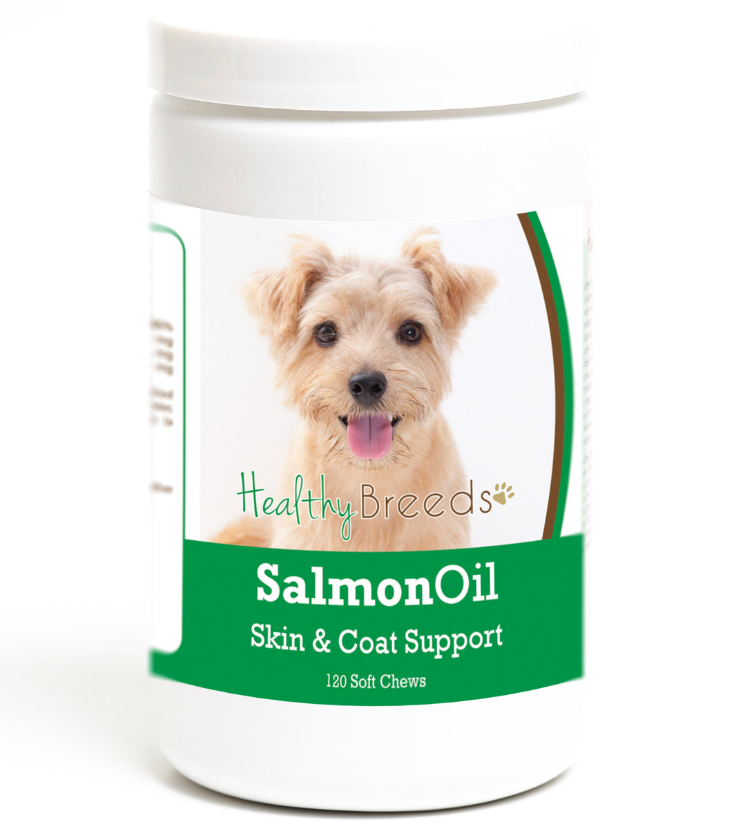 Norfolk Terrier Salmon Oil Soft Chews 120 Count Healthy Breeds