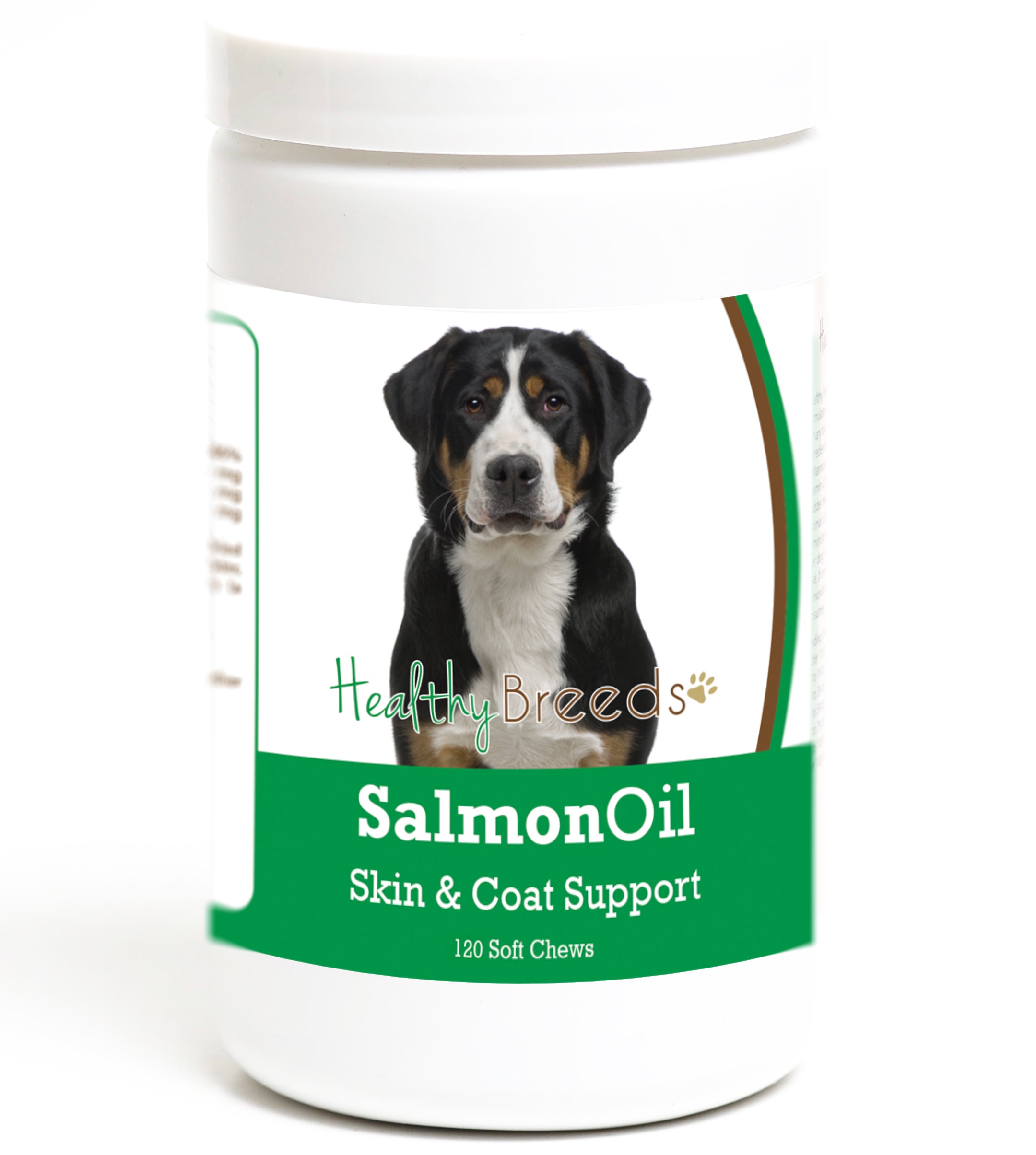 Greater Swiss Mountain Dog Salmon Oil Soft Chews 120 Count
