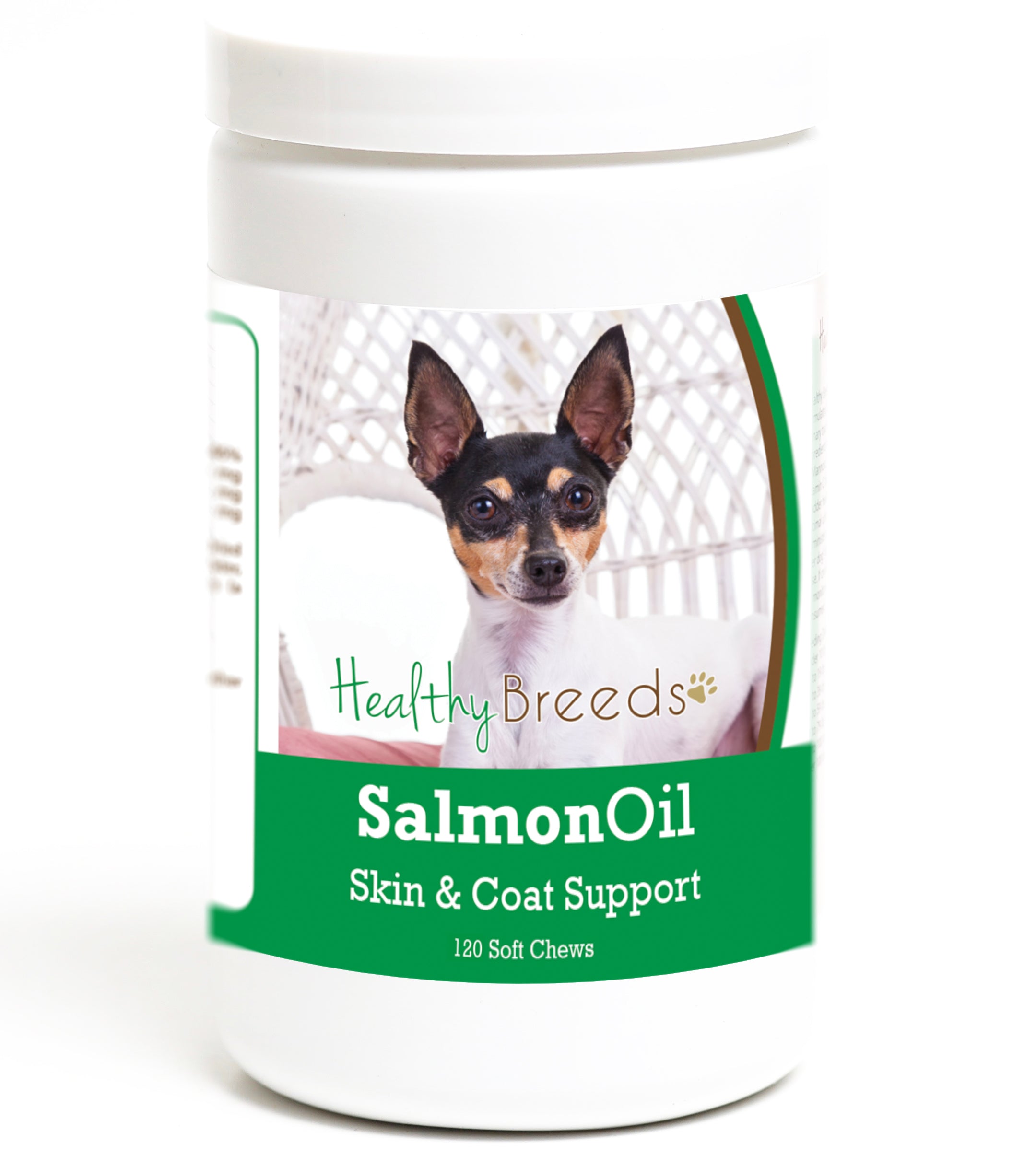 Toy Fox Terrier Salmon Oil Soft Chews 120 Count