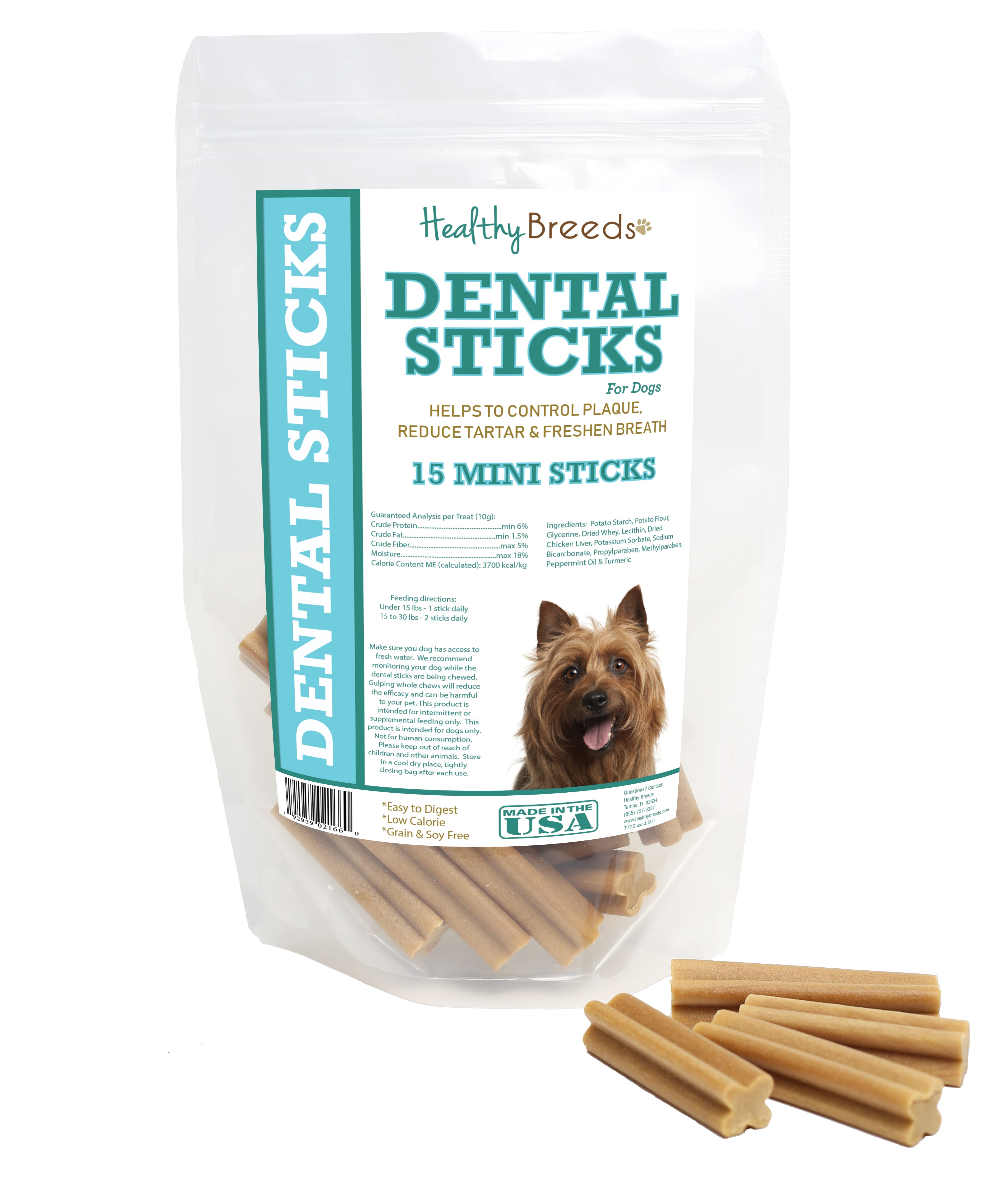 Australian Terrier Dental Sticks Minis 15 Count