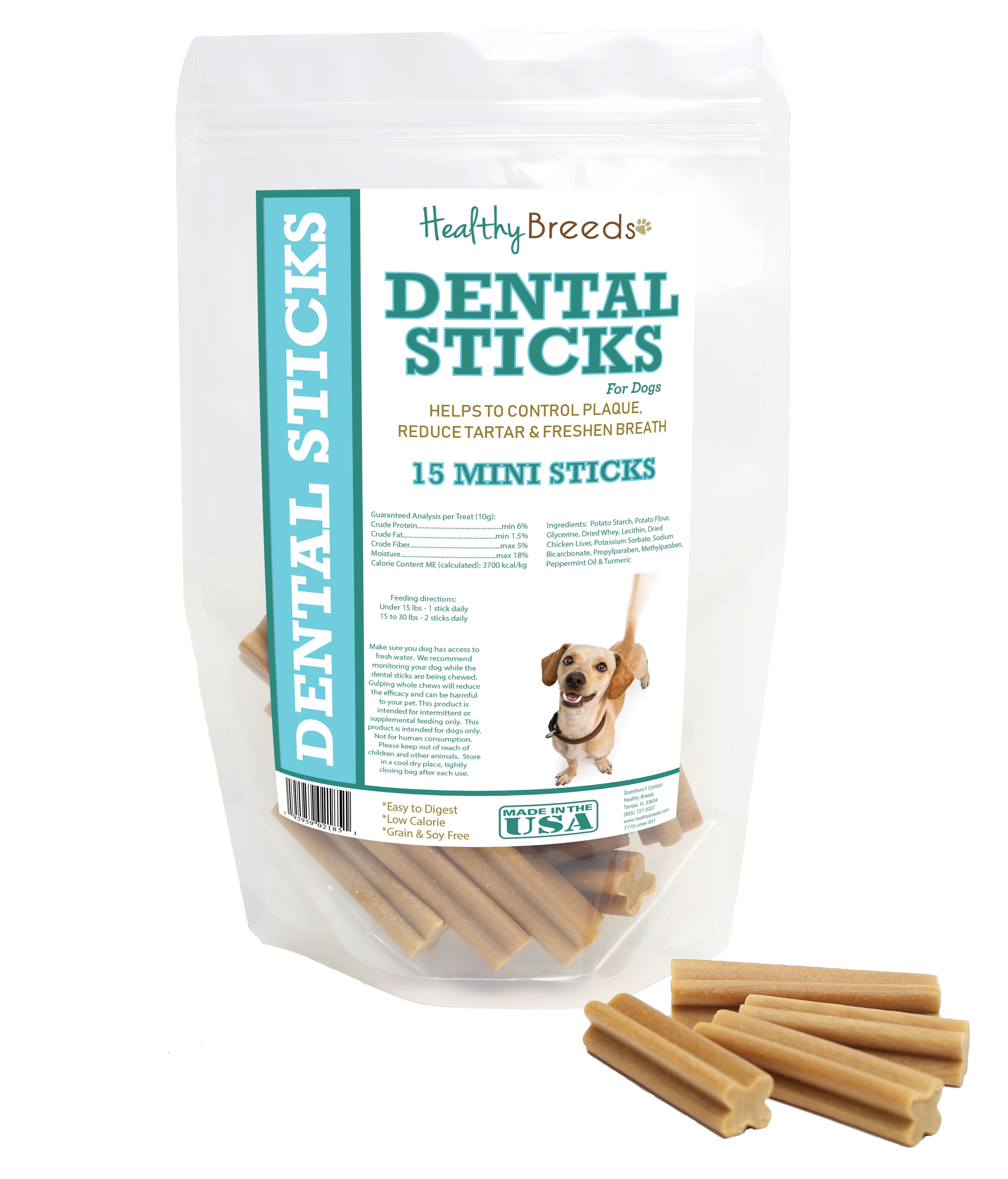 Chiweenie Dental Sticks Minis 15 Count