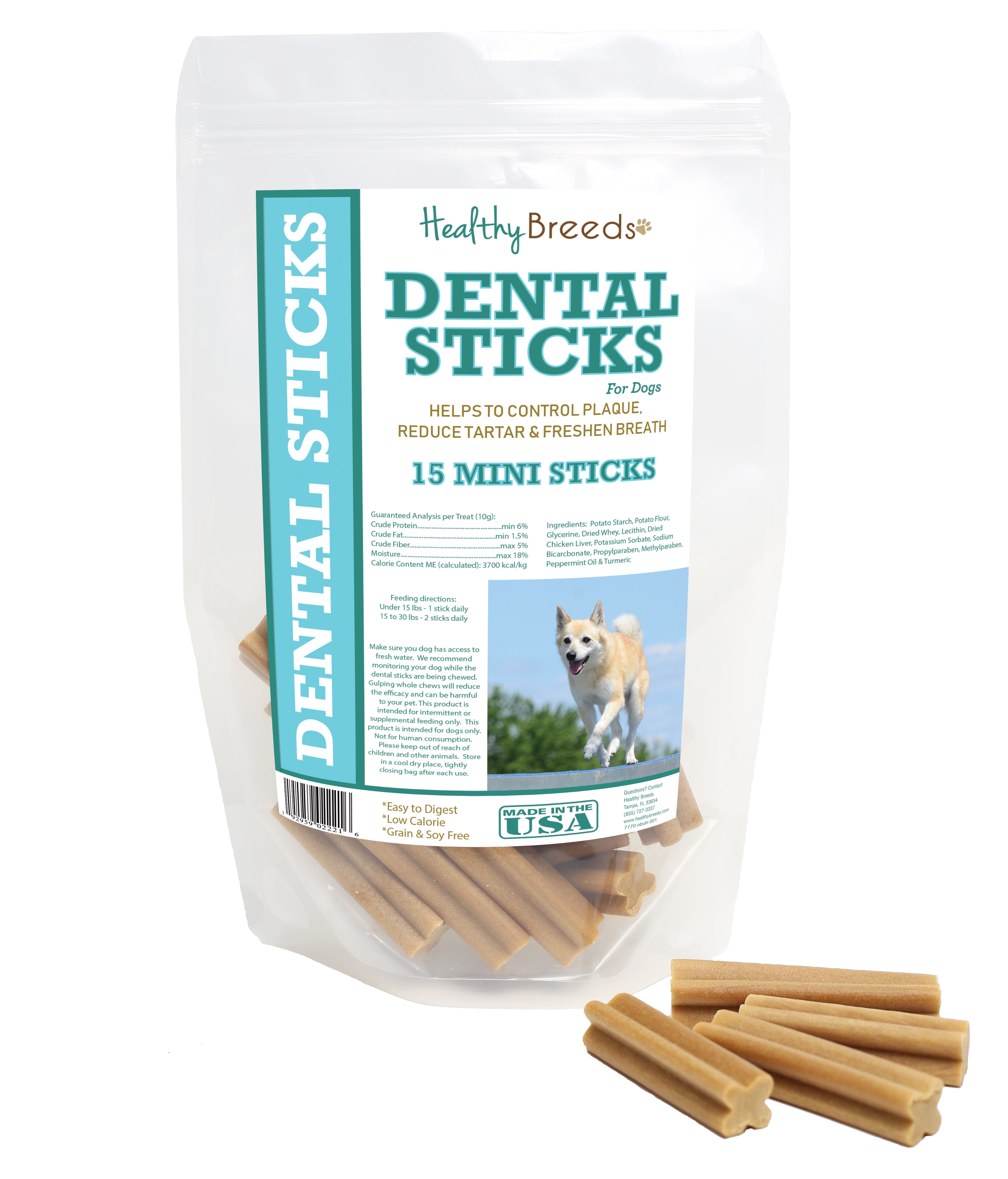Norwegian Buhund Dental Sticks Minis 15 Count