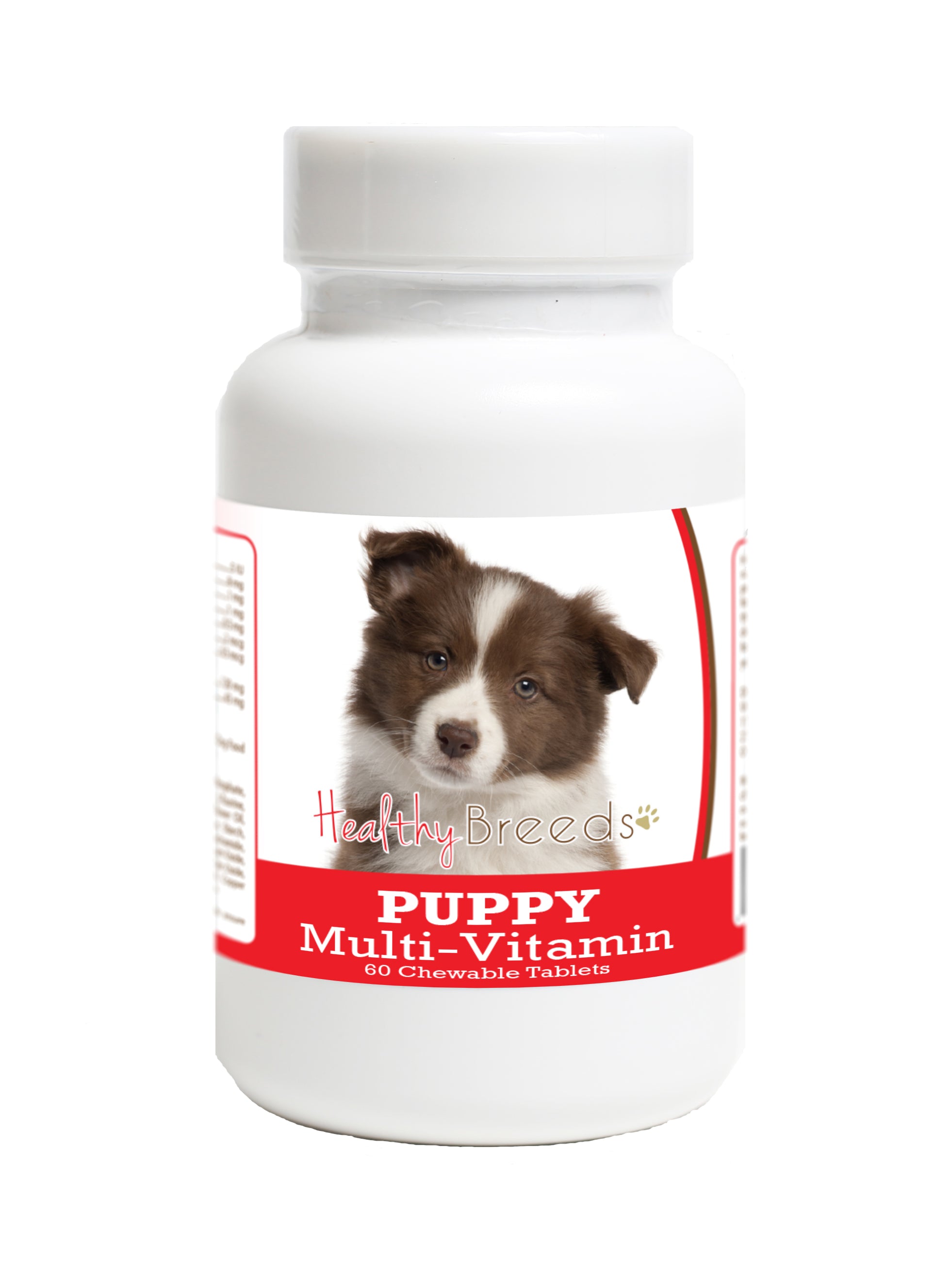 Border Collie Puppy Dog Multivitamin Tablet 60 Count