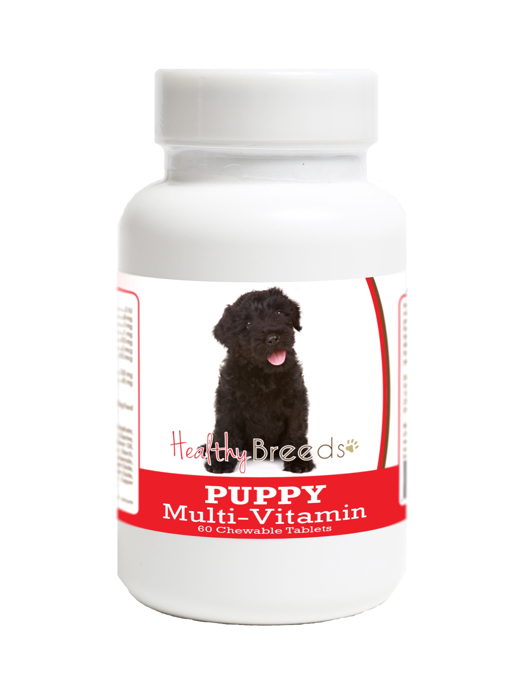 Black Russian Terrier Puppy Dog Multivitamin Tablet 60 Count