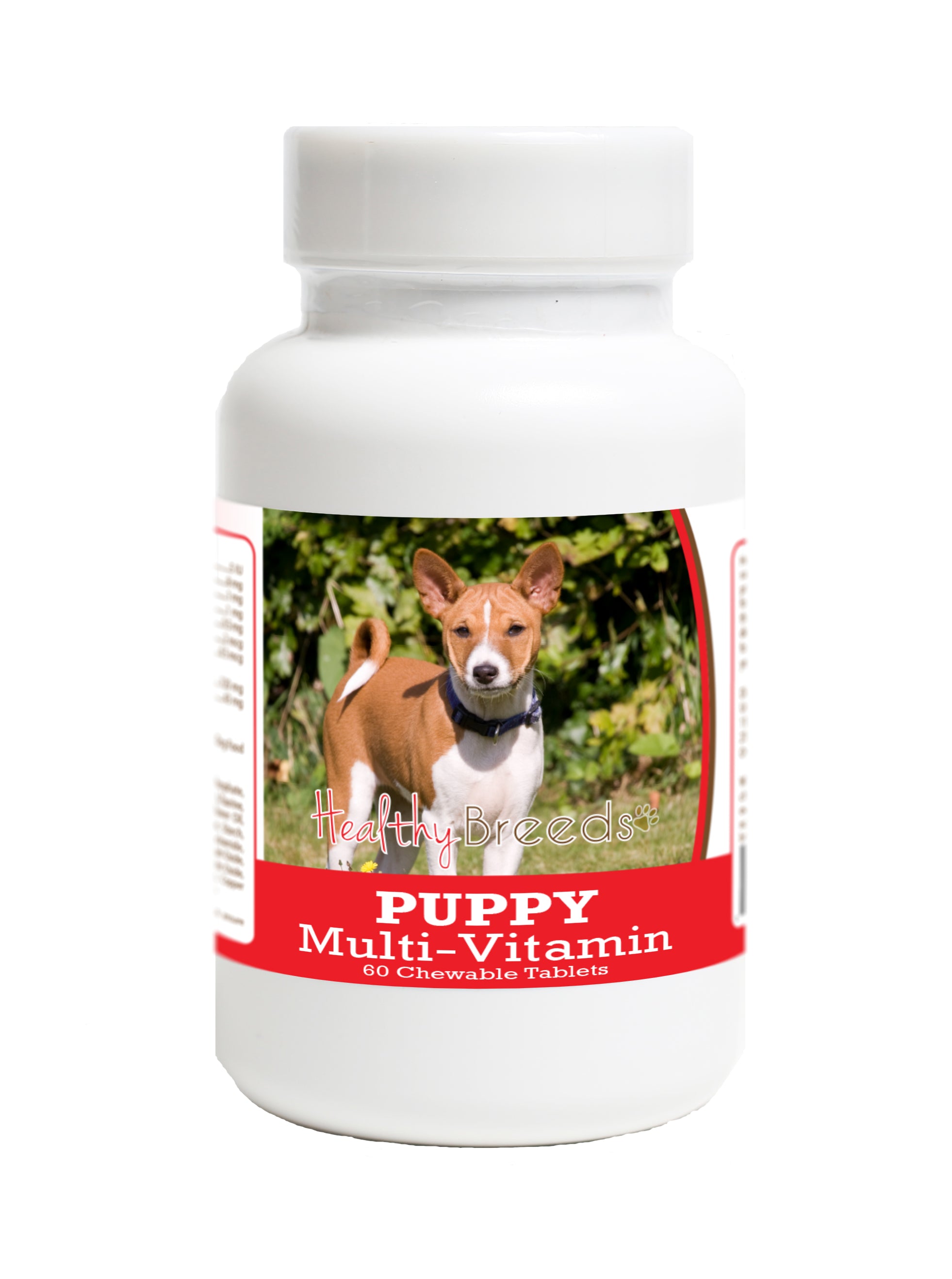 Basenji Puppy Dog Multivitamin Tablet 60 Count