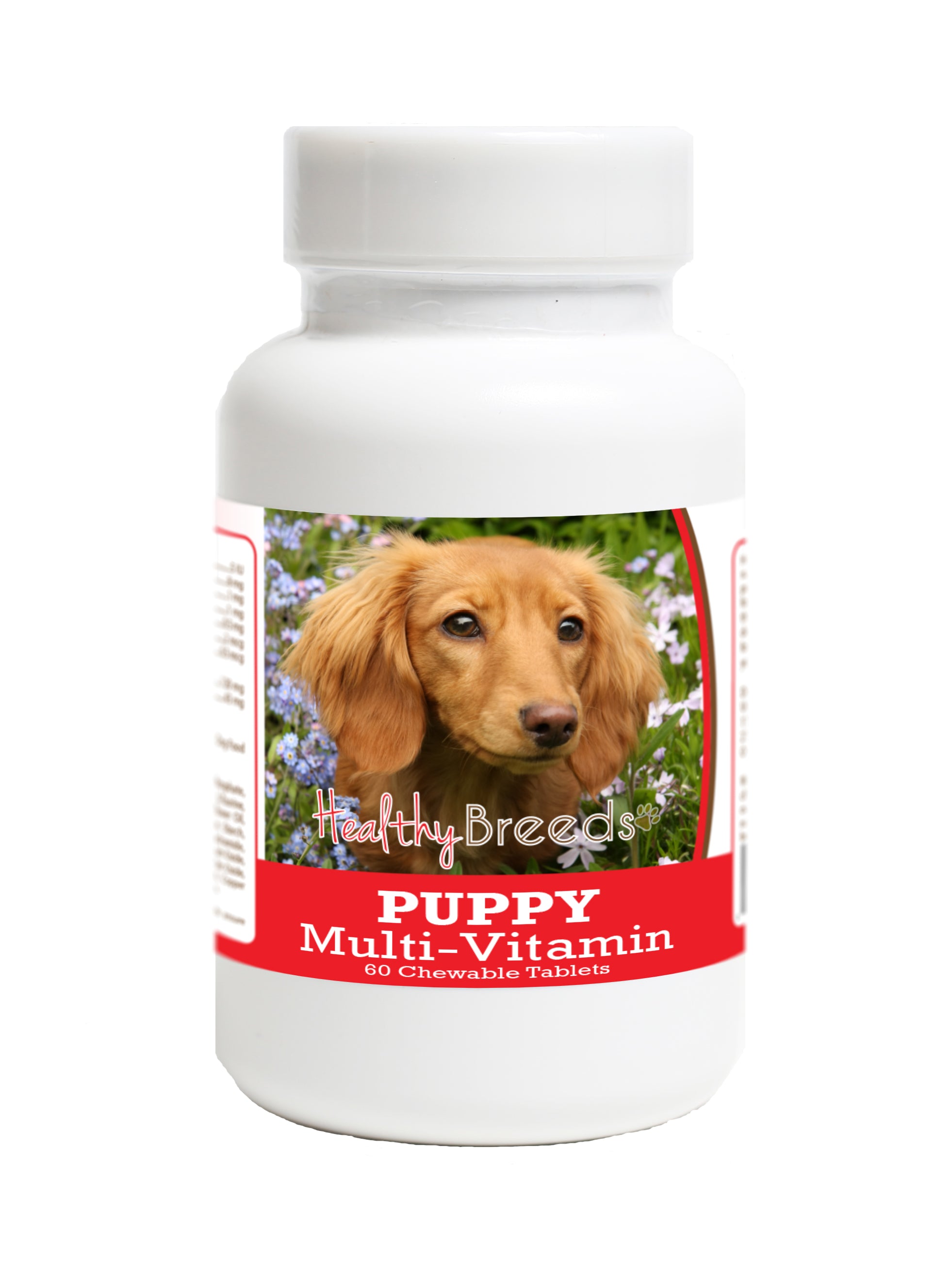 Dachshund Puppy Dog Multivitamin Tablet 60 Count