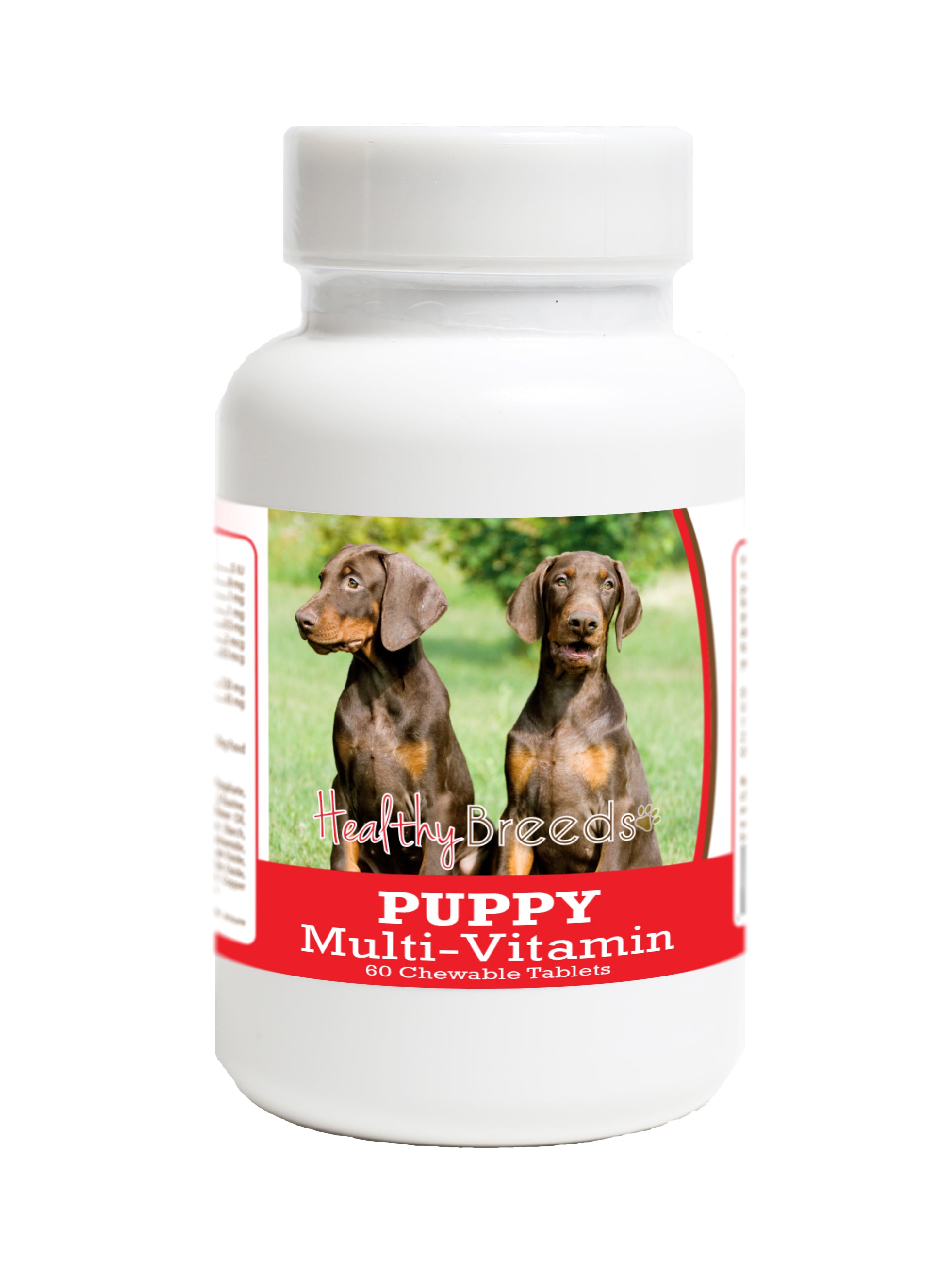 Doberman Pinscher Puppy Dog Multivitamin Tablet 60 Count