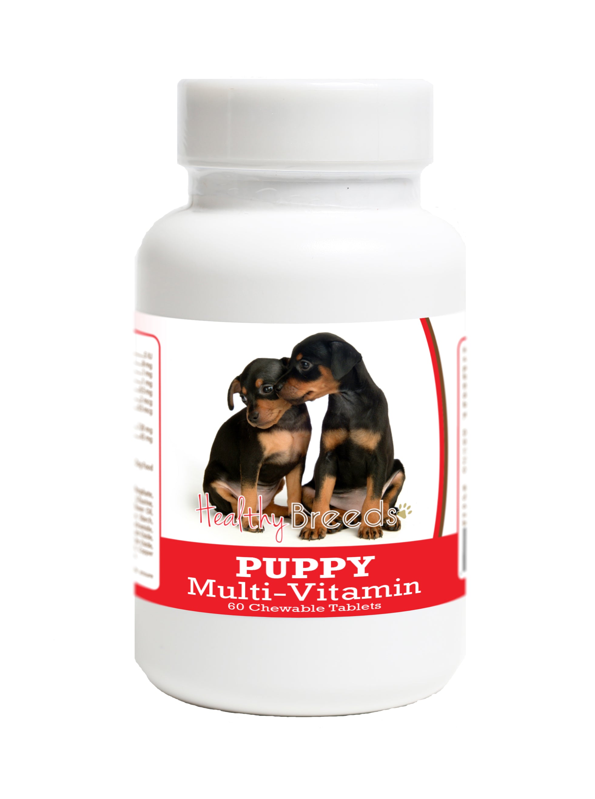 Miniature Pinscher Puppy Dog Multivitamin Tablet 60 Count