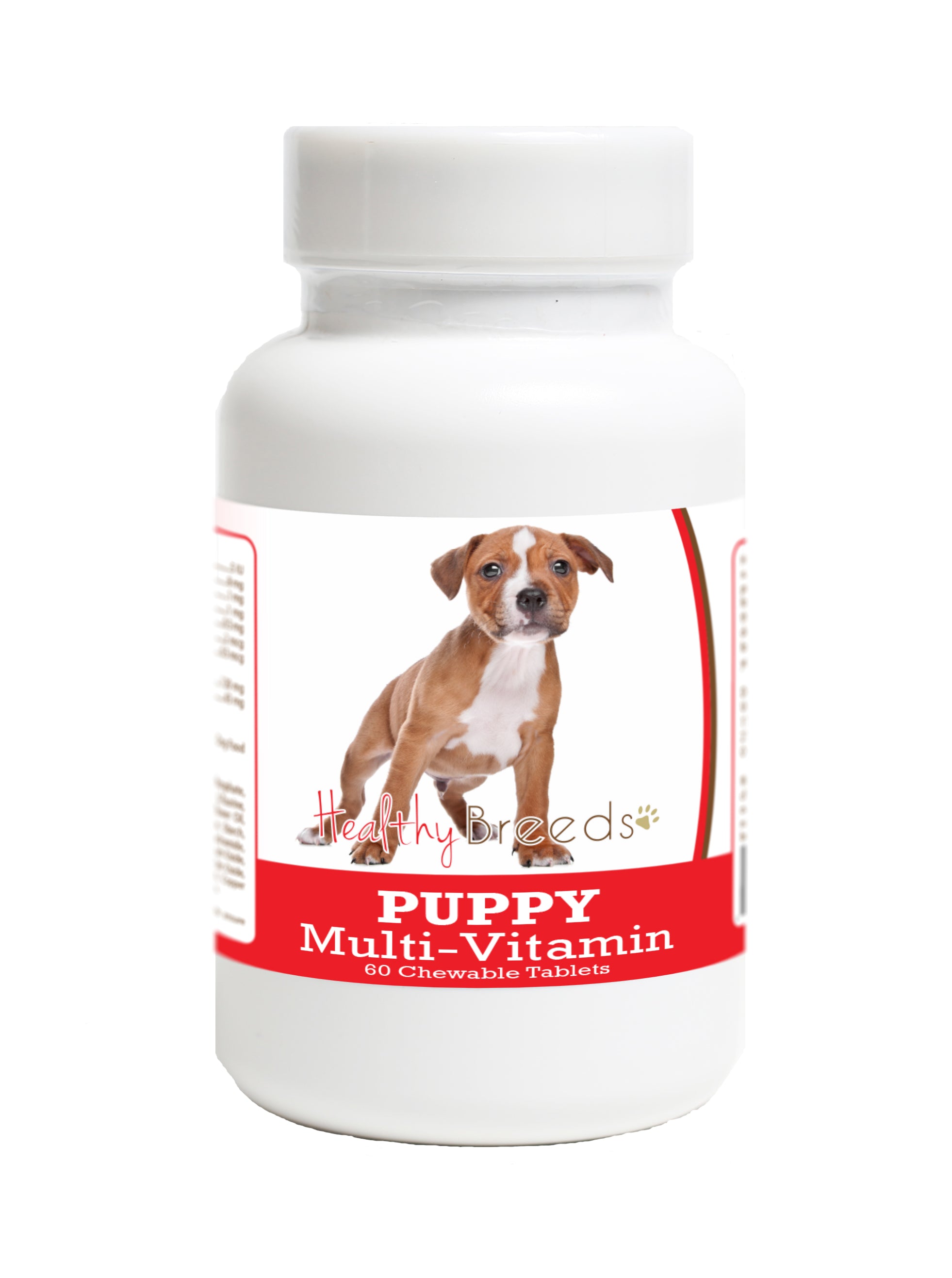 Staffordshire Bull Terrier Puppy Dog Multivitamin Tablet 60 Count