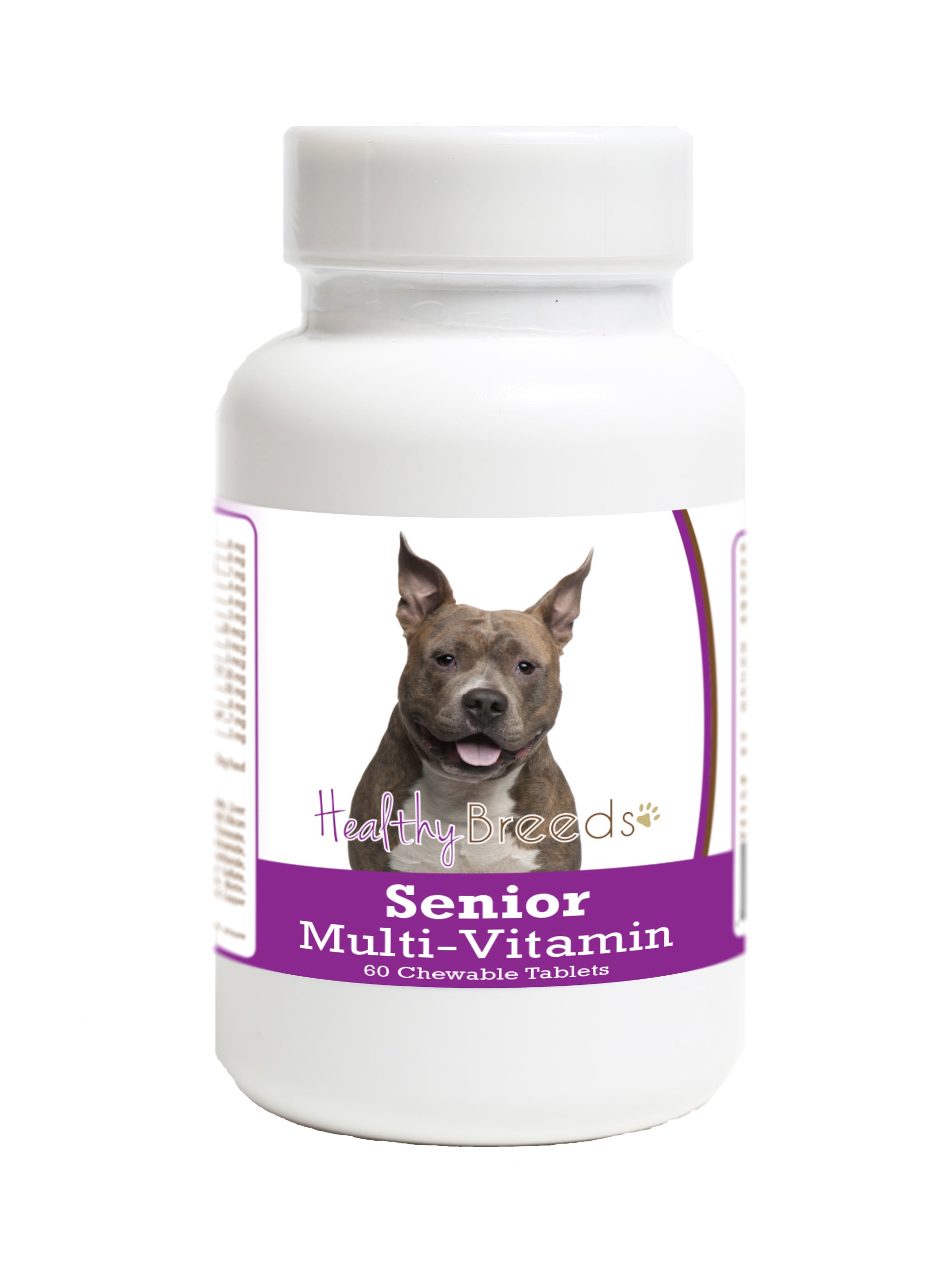 American Staffordshire Terrier Senior Dog Multivitamin Tablets 60 Count