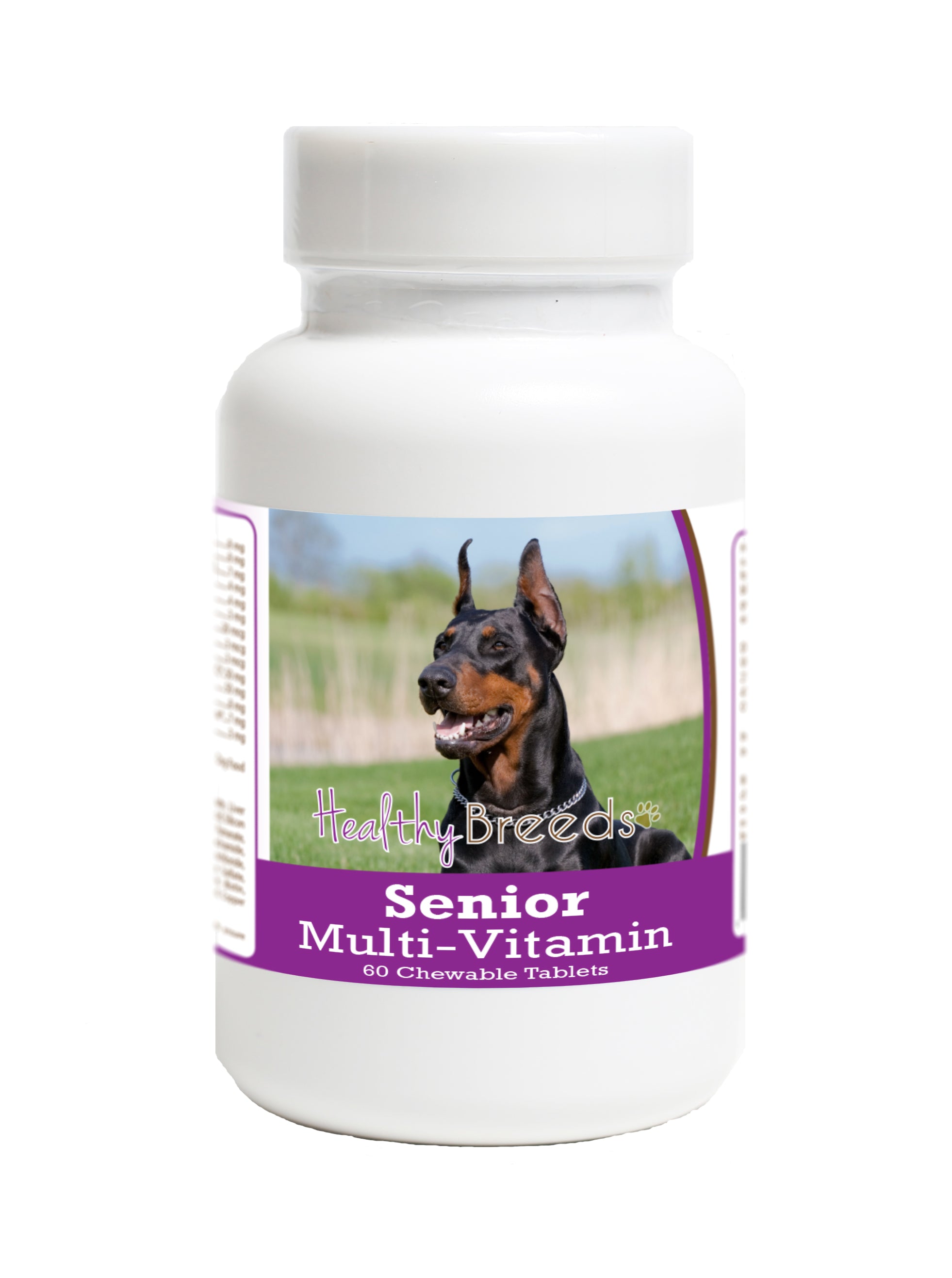 Doberman Pinscher Senior Dog Multivitamin Tablets 60 Count