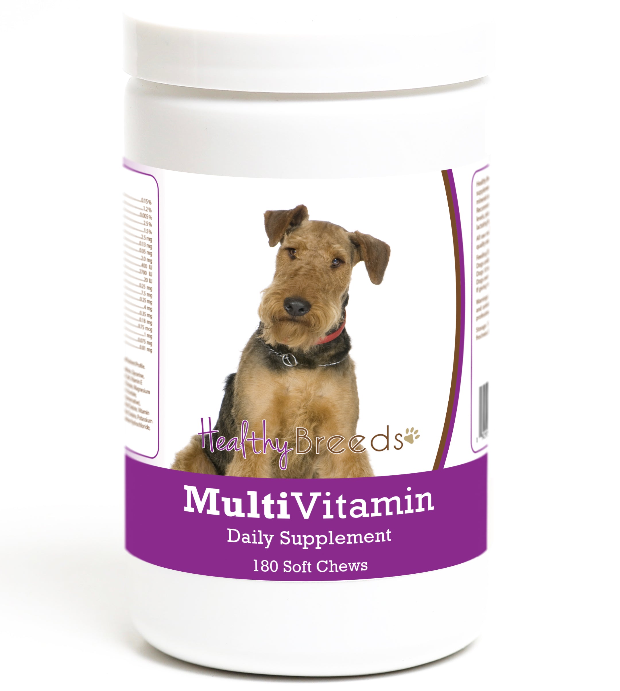Airedale Terrier Multivitamin Soft Chew for Dogs 180 Count