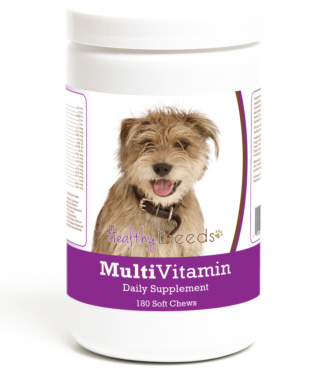 Mutt Multivitamin Soft Chew for Dogs 180 Count Healthy Breeds
