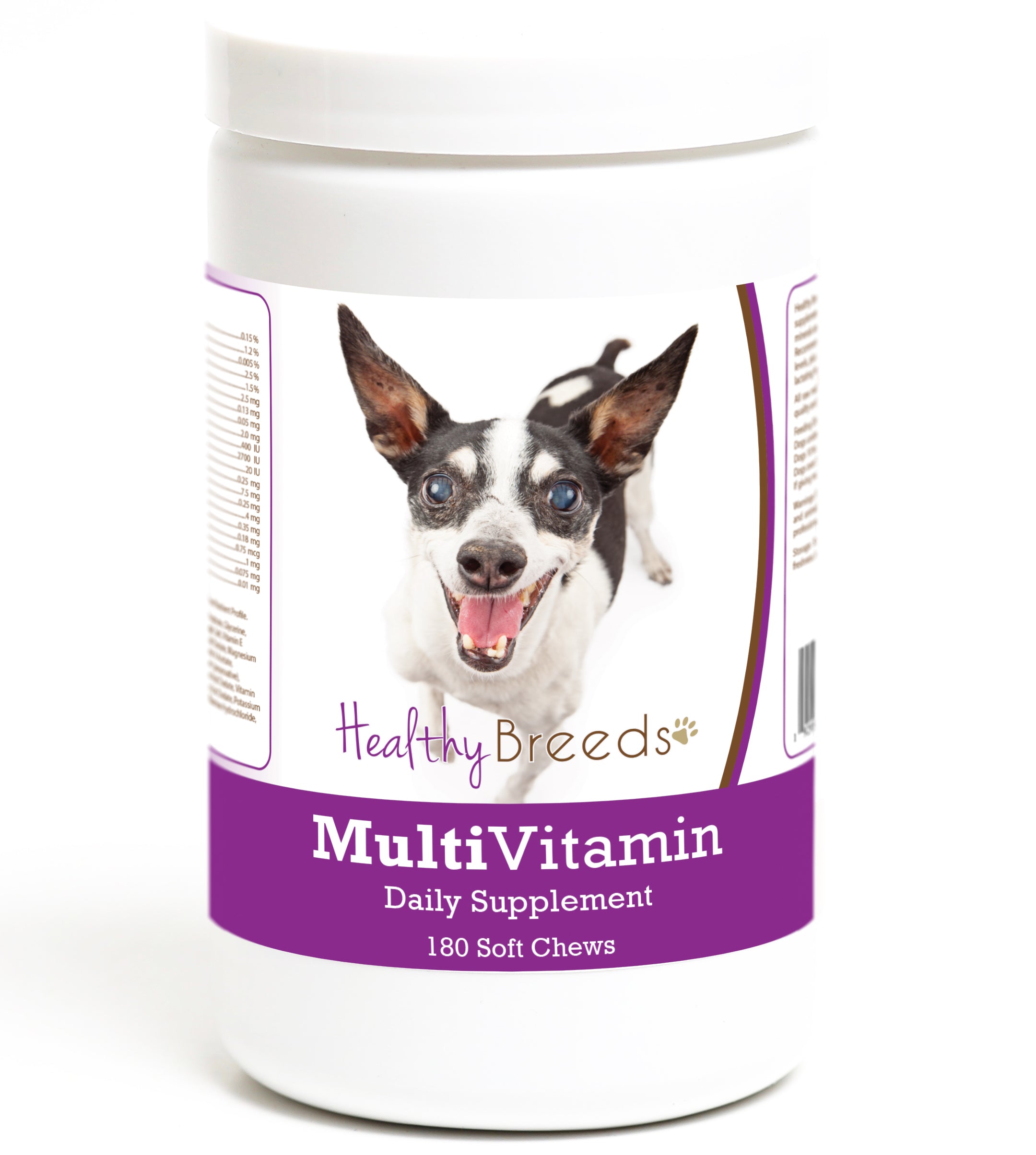 Rat Terrier Multivitamin Soft Chew for Dogs 180 Count