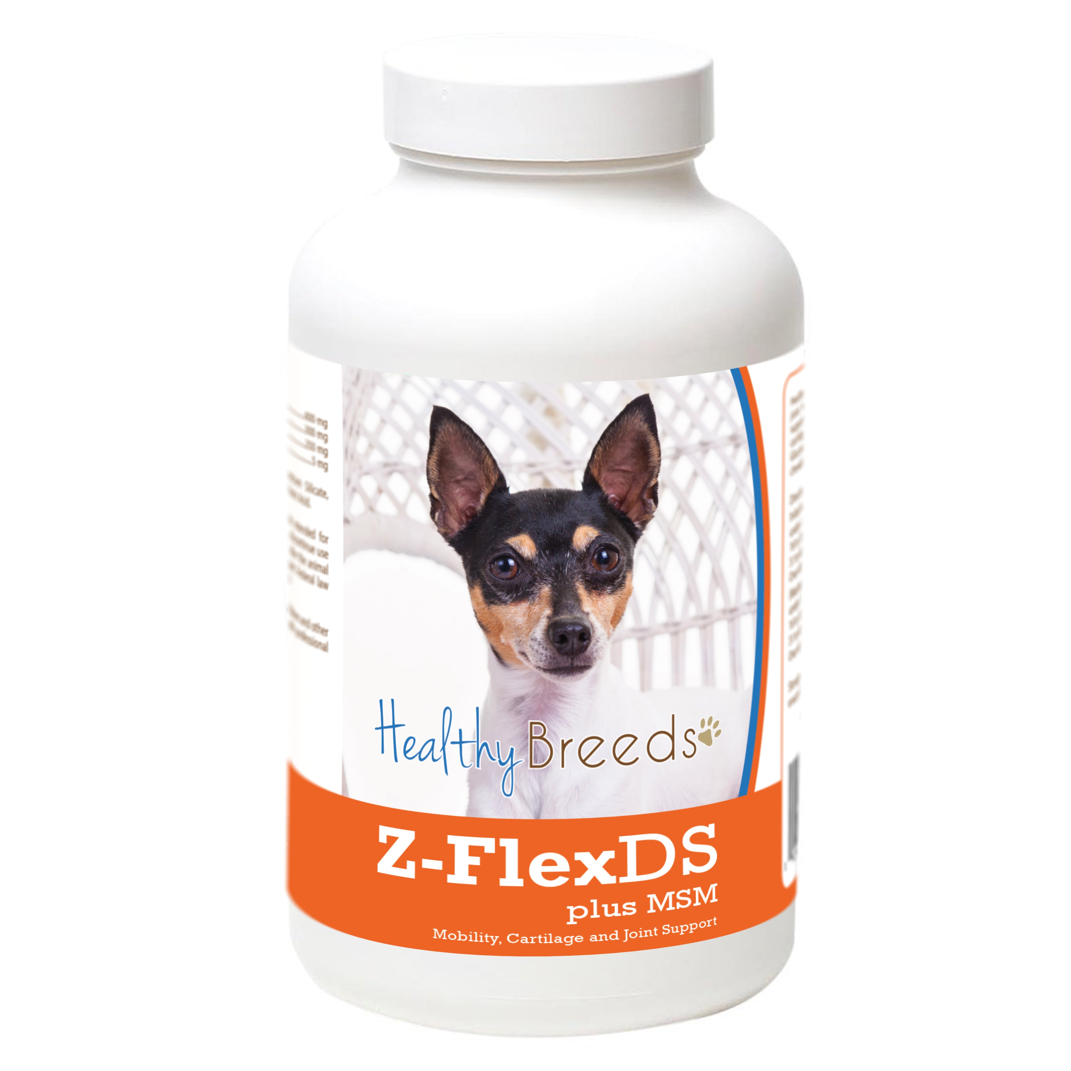 Toy Fox Terrier Z-FlexDS plus MSM Chewable Tablets 60 Count