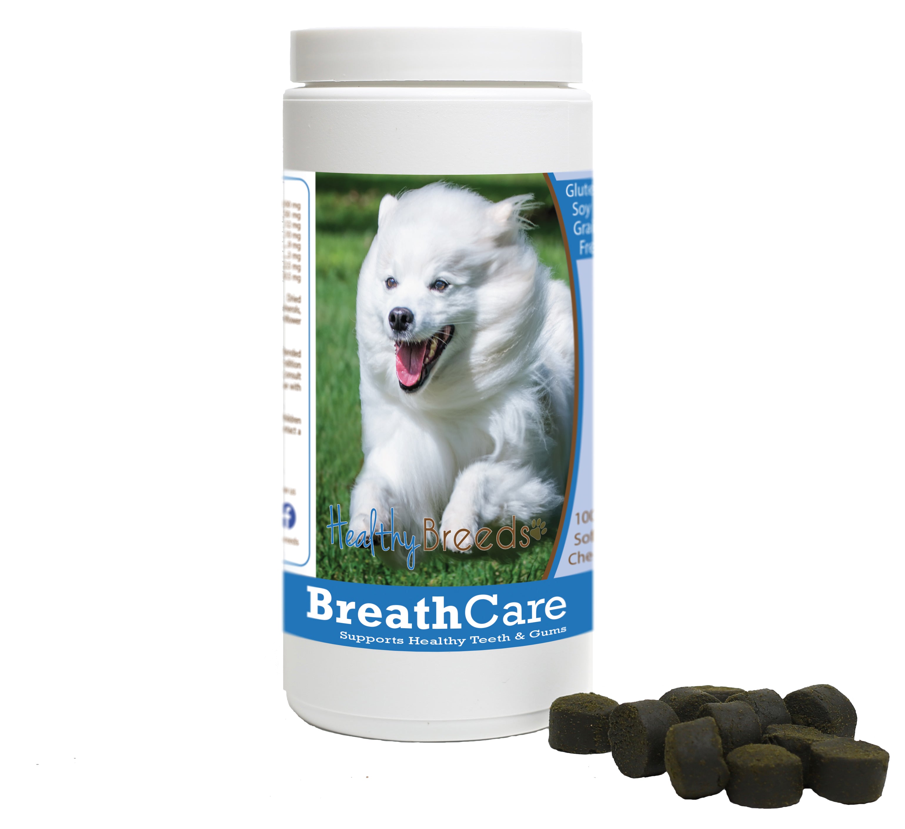 American Eskimo Dog Breath Care Soft Chews for Dogs 100 Count